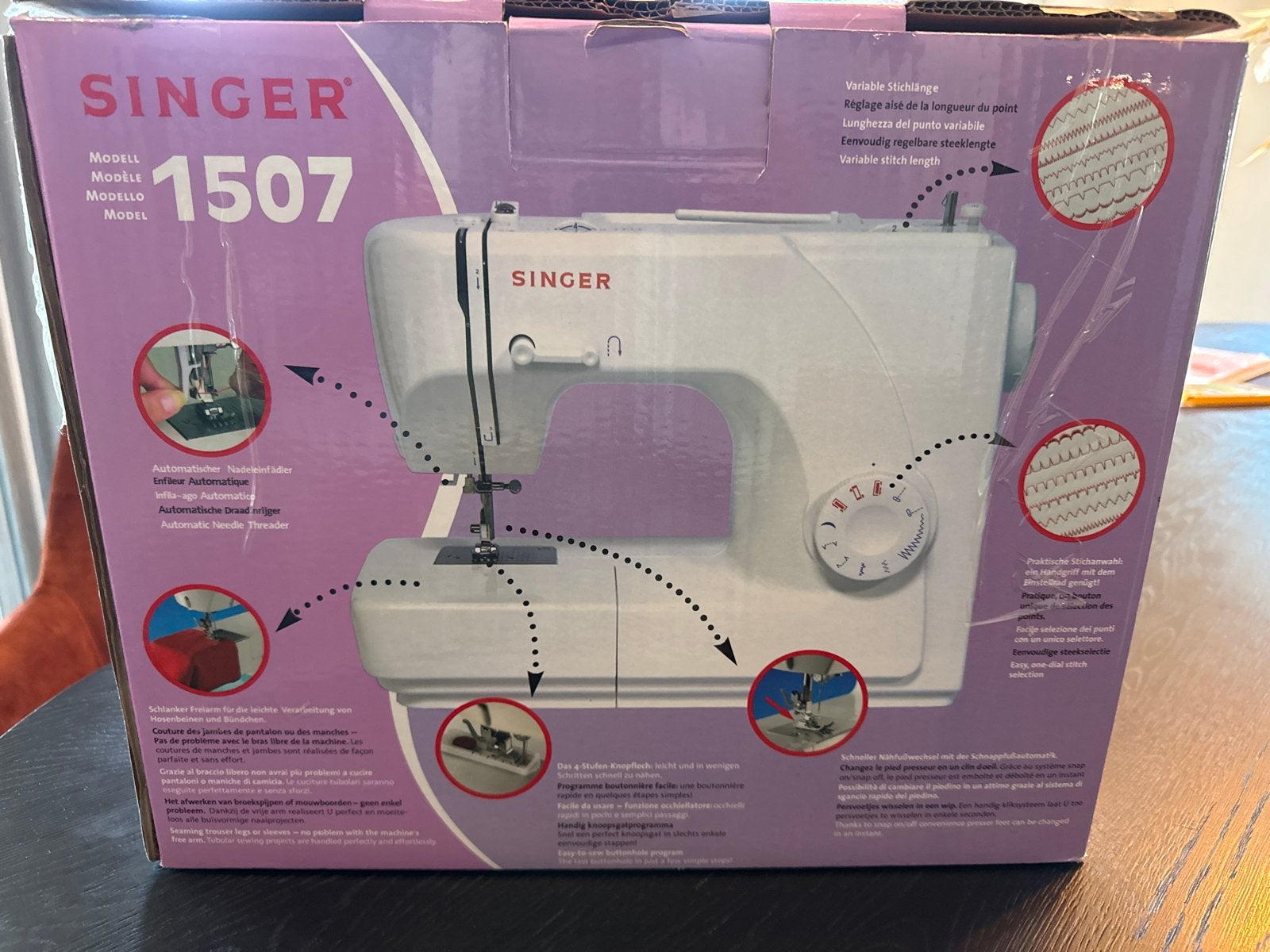 Singer 1507 Naaimachine - Nieuw in Doos, Hobby en Vrije tijd, Naaimachines en Toebehoren, Ophalen of Verzenden, Nieuw, Naaimachine
