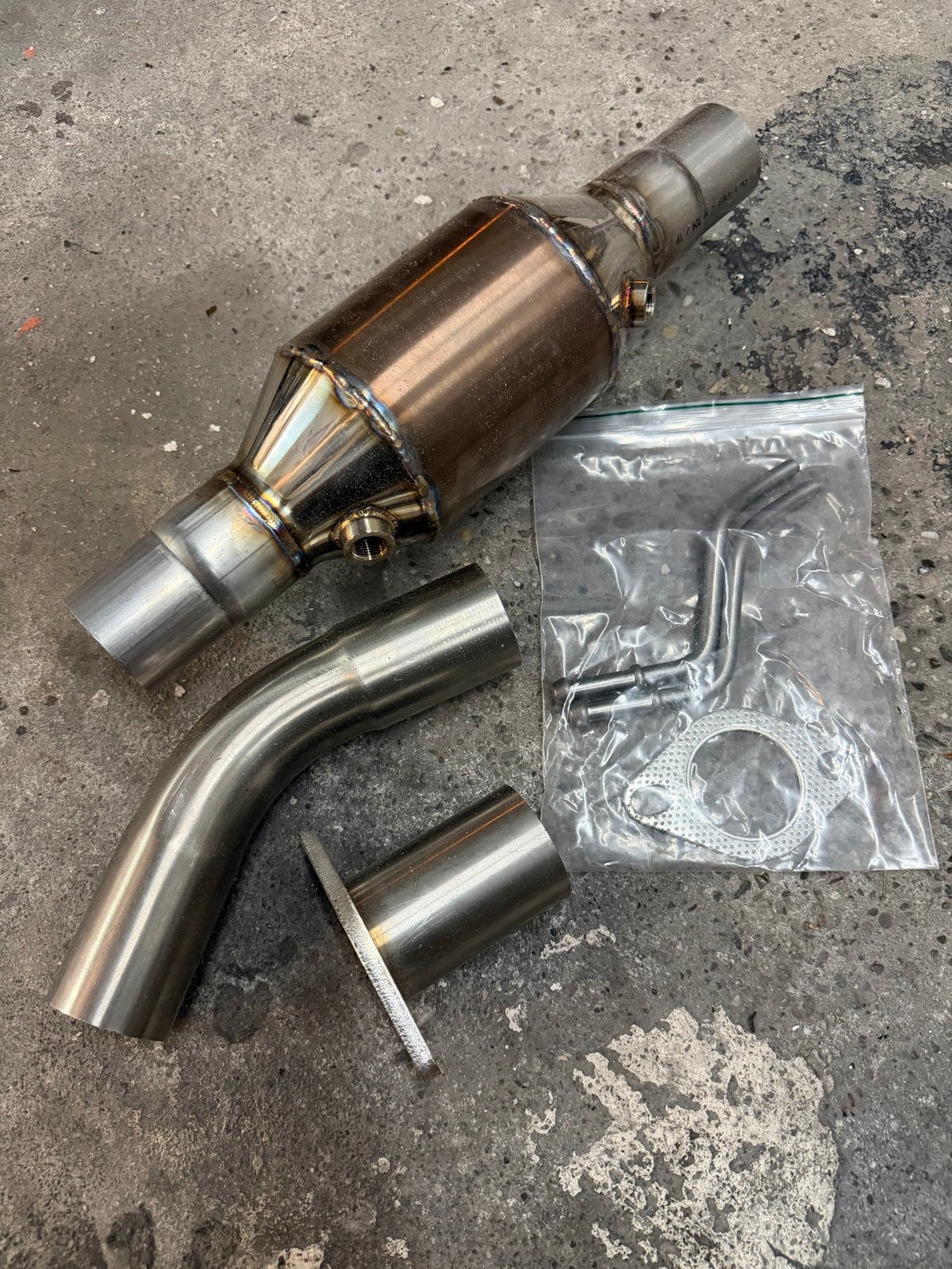 2.5 inch downpipe met 200cpm race katalysator, Ophalen of Verzenden, Nieuw, Universele onderdelen