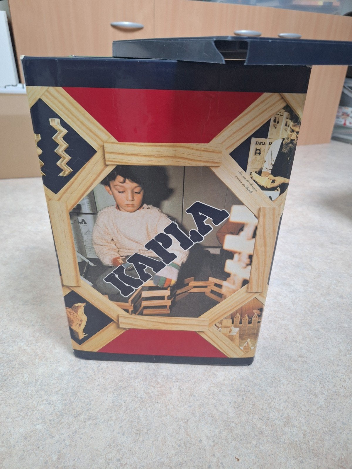 Kapla bouwblokken set - Houten constructiespeelgoed, Ophalen, Gebruikt, Overige thema's, Meerkleurig