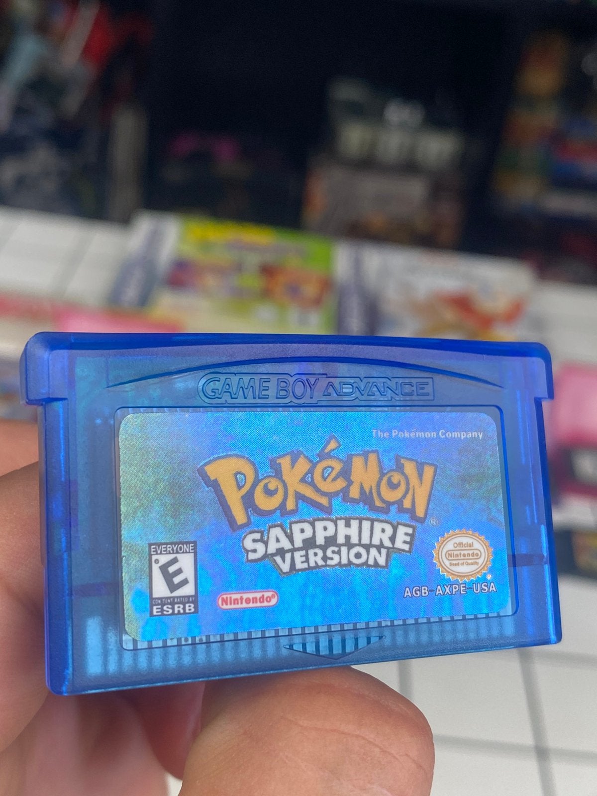 Repro Pokémon Sapphire Version USA Nintendo Game Boy Advance, Spelcomputers en Games, Avontuur en Actie, Www.nintendo.com, 1 speler