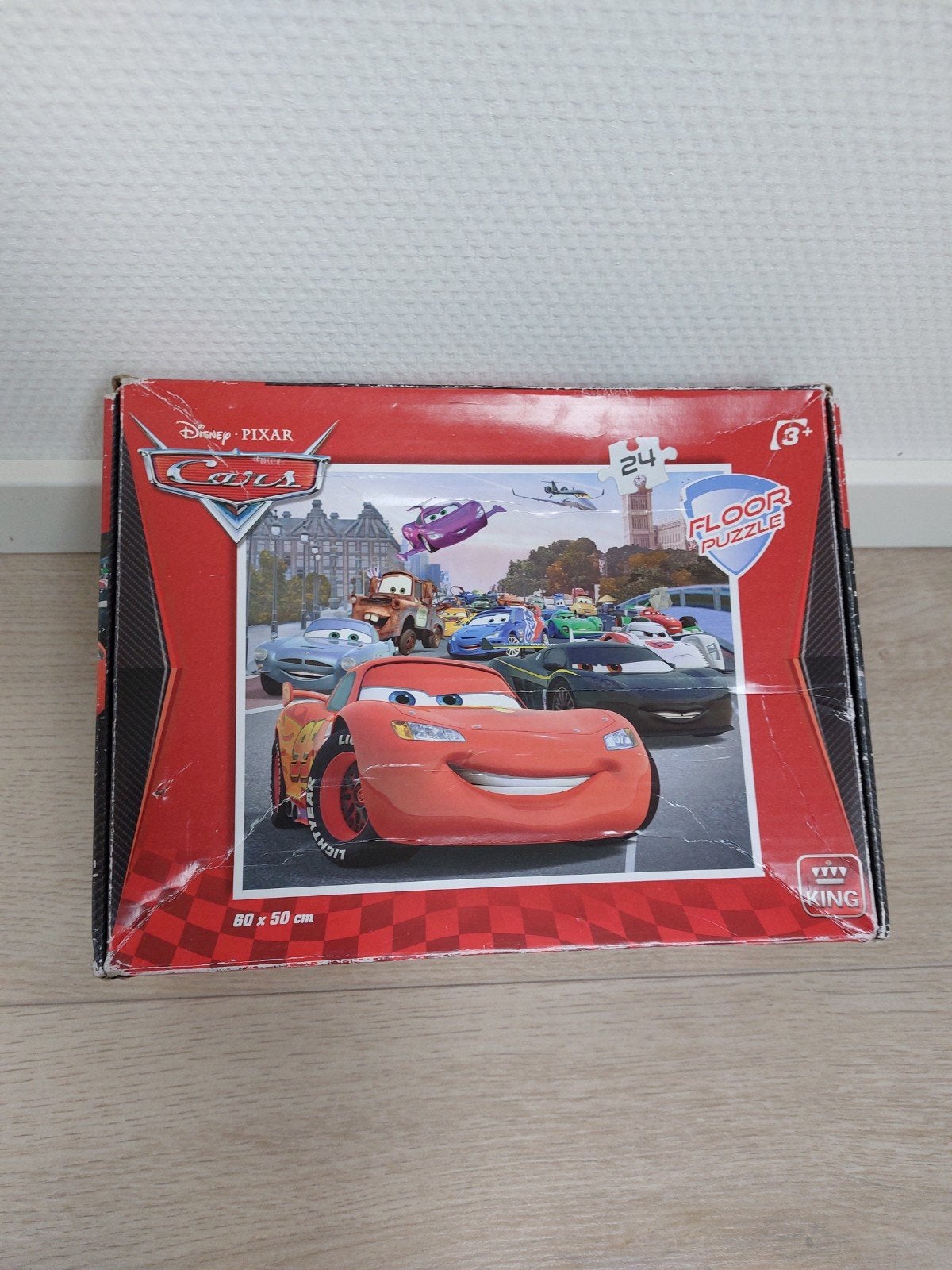 Cars vloerpuzzel, Ophalen of Verzenden, 10 tot 50 stukjes, Zo goed als nieuw, 2 tot 4 jaar