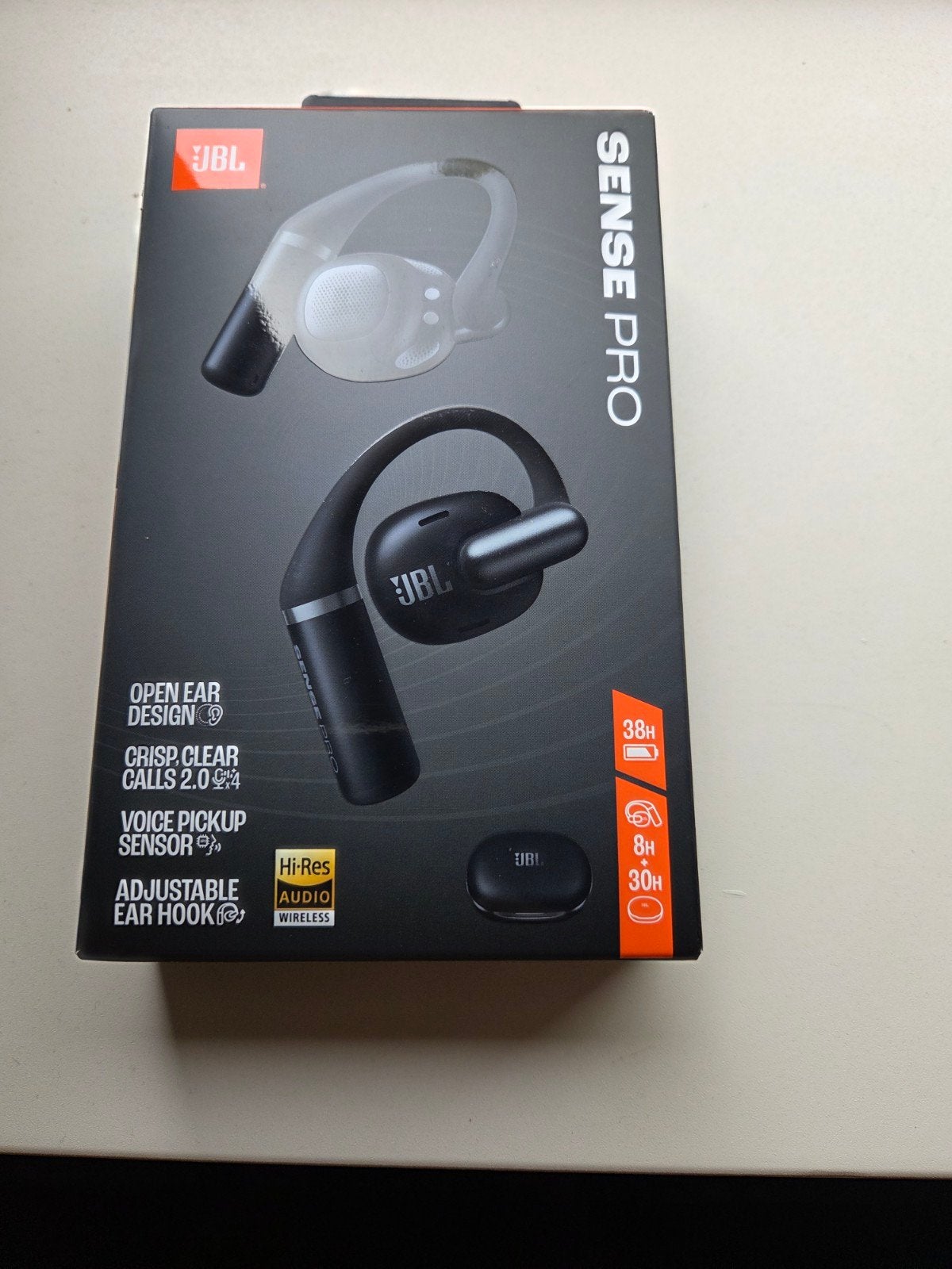 JBL Sense Pro Open-Ear Draadloze Koptelefoon Zwart, JBL, Nieuw, Ophalen of Verzenden, Snelladen