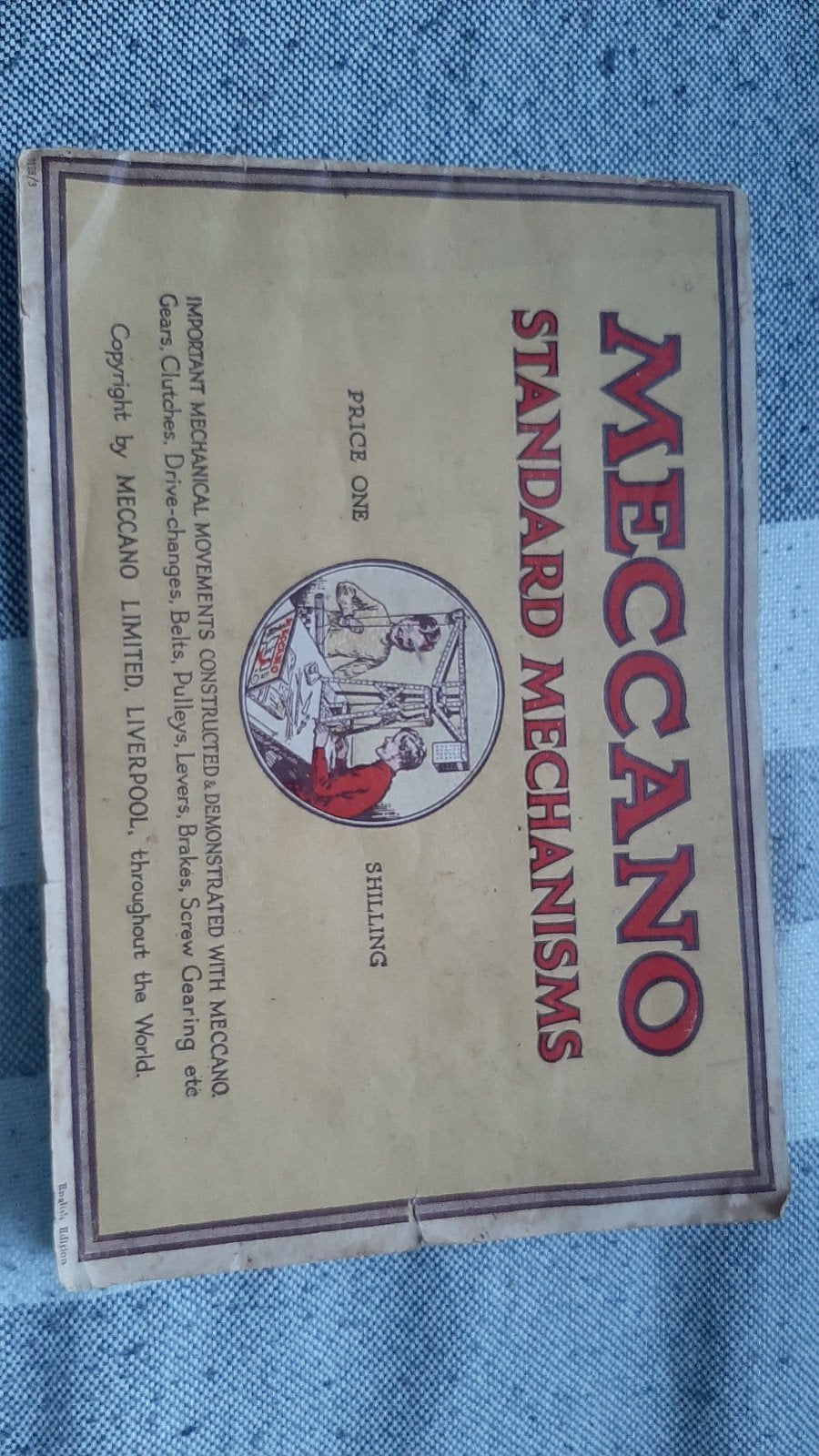 Meccano boekje uit de jaren 20, Ophalen