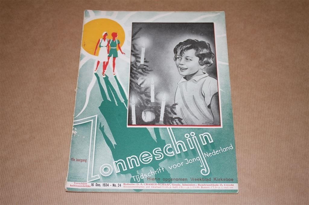 Zonneschijn - Voor Jong Nederland - December 1934 !!, Boeken, Ophalen of Verzenden, Gelezen