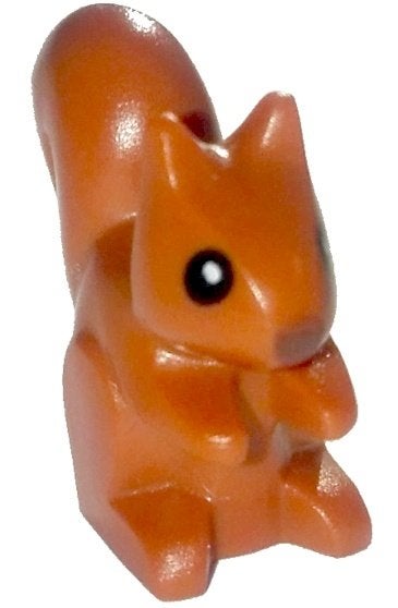 Lego Dieren Eekhoorn Dark Oranje of Light Bluish Gray (NIEUW, Lego, Nieuw, Ophalen of Verzenden, Losse stenen