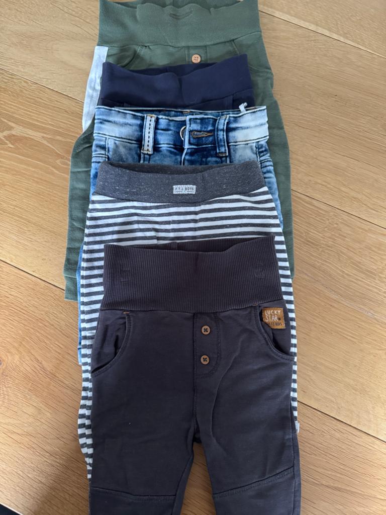 Babykleding pakket: broekjes, shirts en pyjama’s Feetje, Kinderen en Baby's, Babykleding | Maat 68, Ophalen, Gebruikt, Jongetje