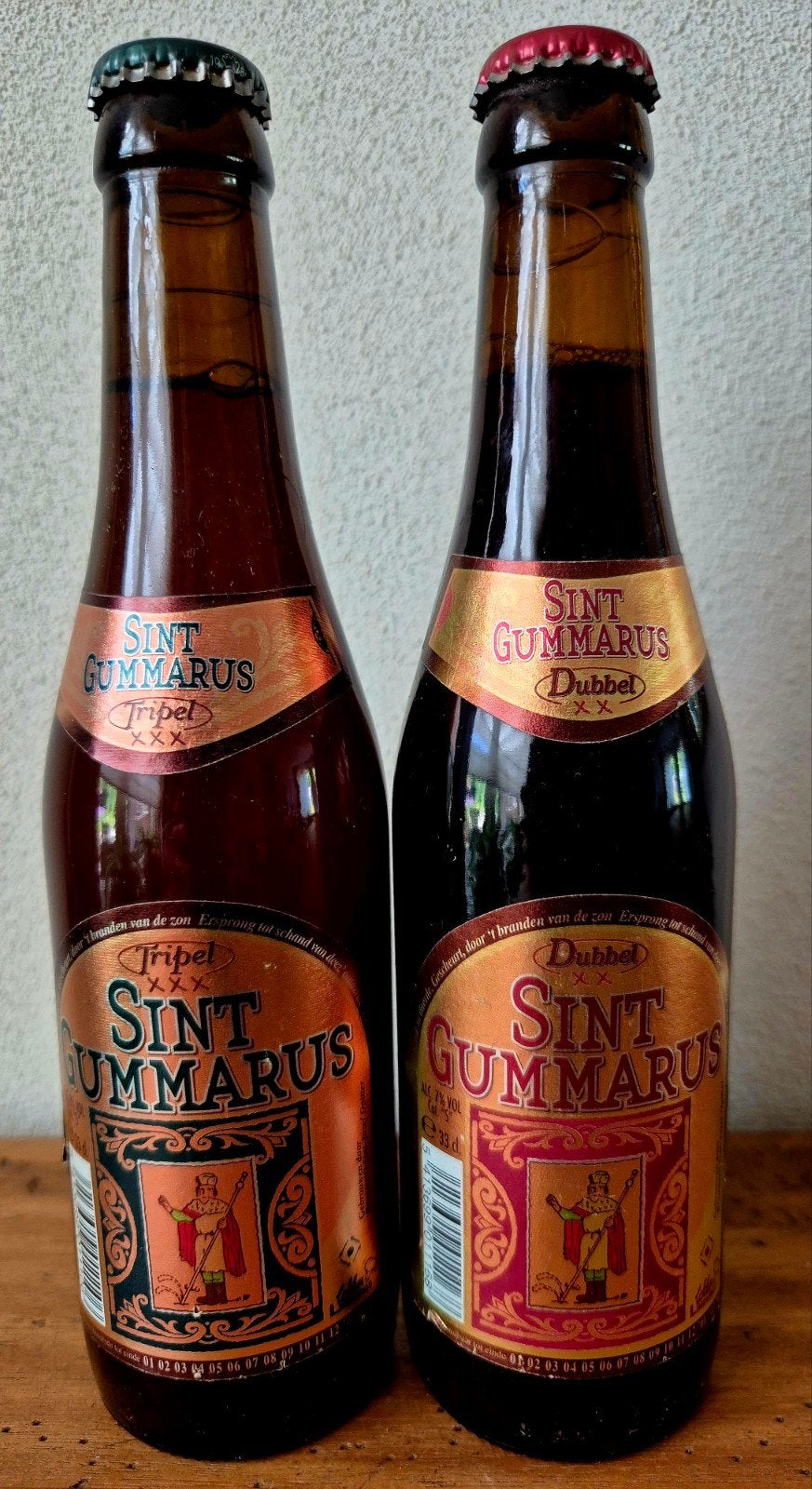 2 volle flessen Sint-Gummarus 2001, een Belgisch abdij bier., Verzamelen, Ophalen of Verzenden, Zo goed als nieuw, Flesje(s), Overige merken