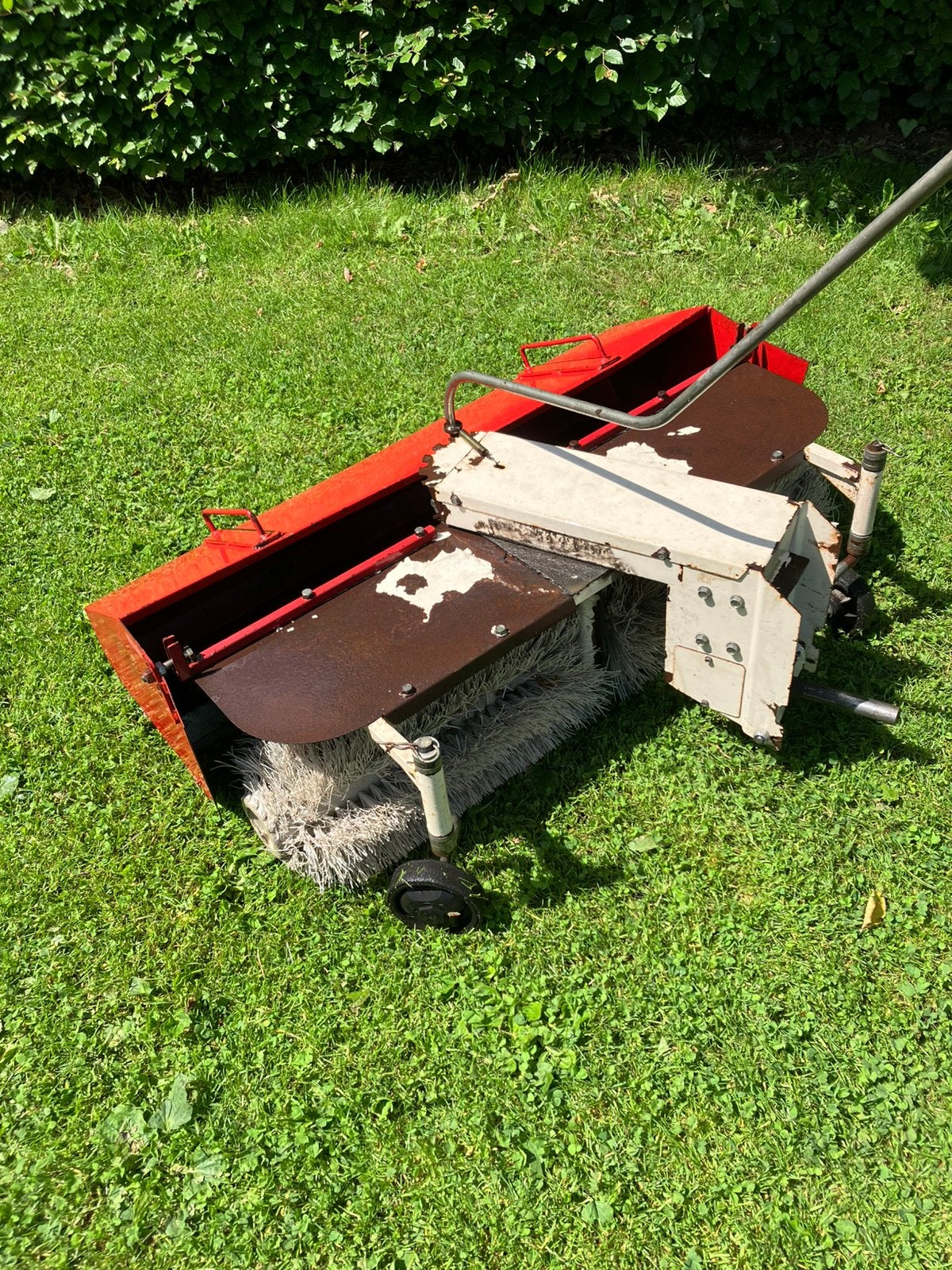 Veegmachine Eurosystems P55 incl. opvangbak, Tuin en Terras, Ophalen, Gebruikt