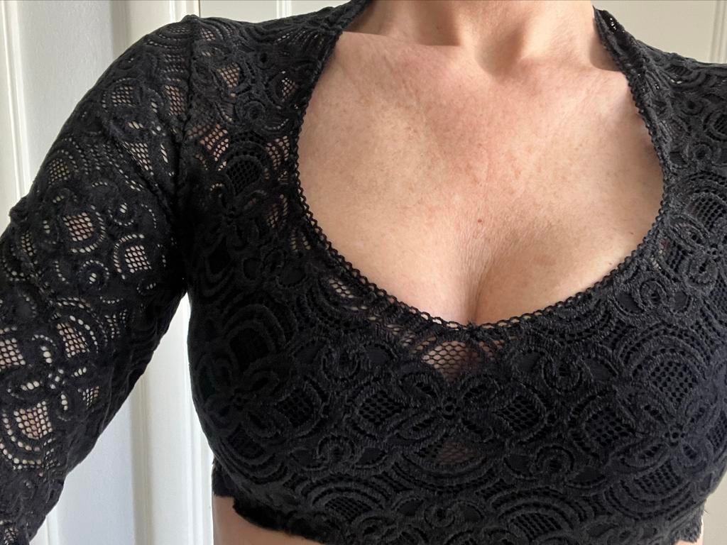 Dirndl blouse zwart Nina von C maat 38, Ophalen of Verzenden, Nieuw, Maat 38/40 (M), Overige thema's