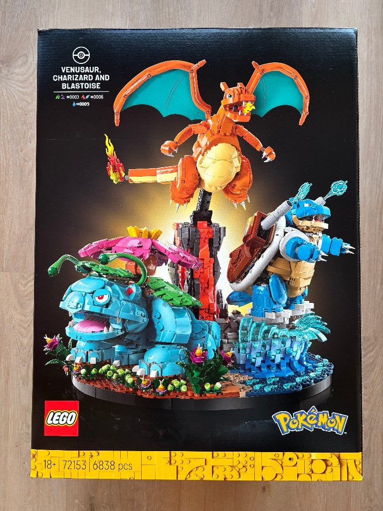 NIEUW: Lego 72153 - Venusaur, Charizard en Blastoise, Kinderen en Baby's, Speelgoed | Duplo en Lego, Overige thema's, Lego, Ophalen of Verzenden