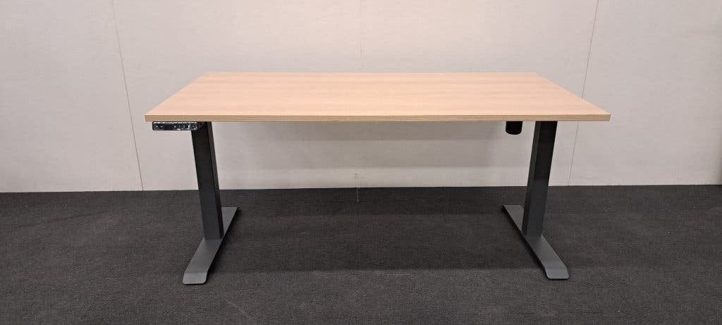Elektrisch zit/sta bureau 160x80cm, H72,118cm, Eiken,Antra, Zit-sta bureau, 160 cm, Metaal, Ophalen of Verzenden