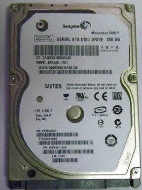Seagate Momentus 5400.5 ST9250320AS 250GB HDD 2.5" SATA, Intern, Gebruikt, Ophalen of Verzenden, Seagate