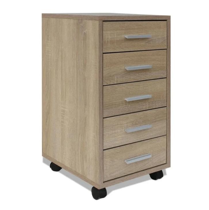 Nieuw ladeblok kast met 5 laden, Ophalen, Minder dan 50 cm, Nieuw, 3 of 4 laden