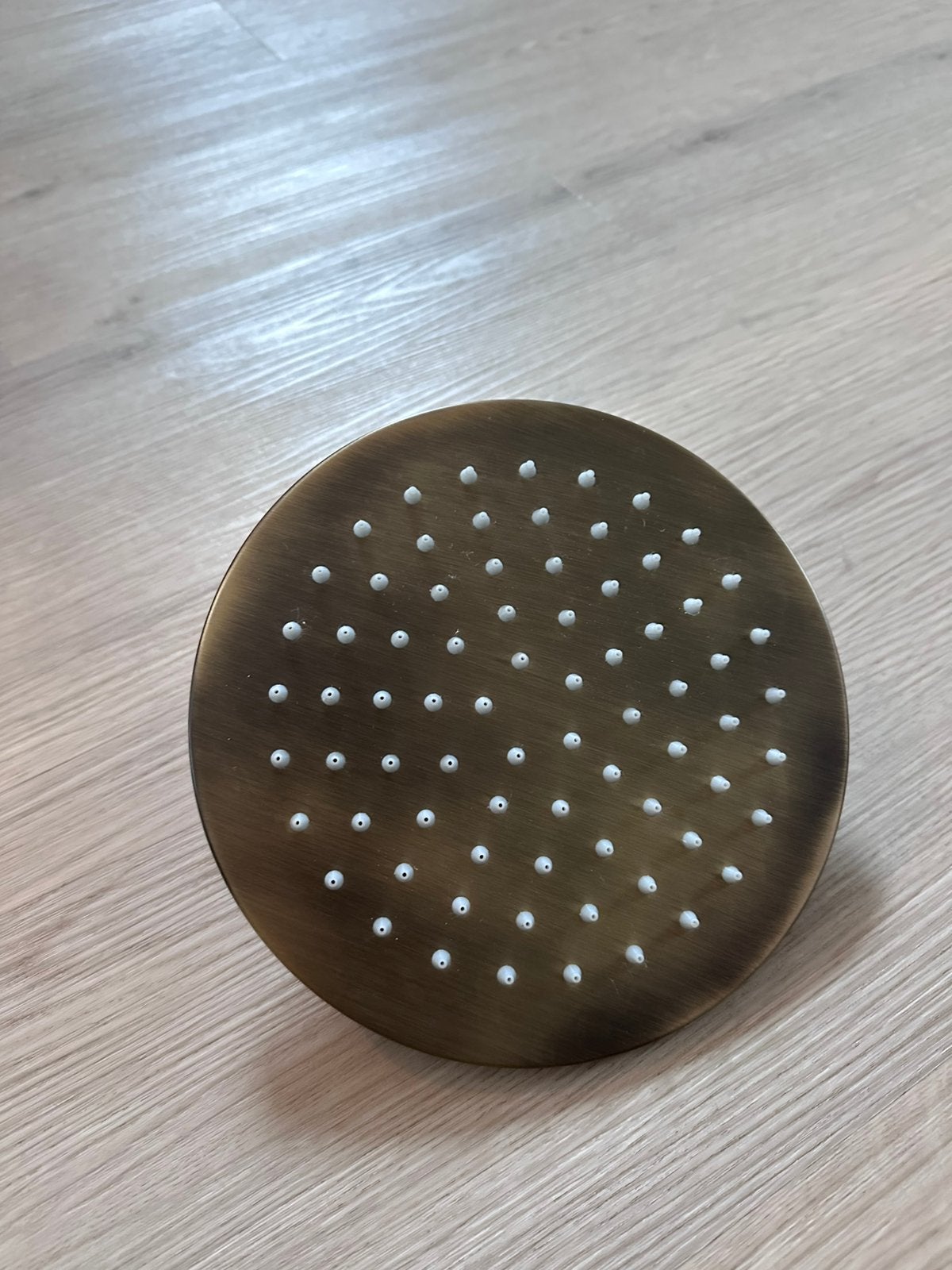 Sanitairkamer douchekop, verourderd messing 20cm, Huis en Inrichting, Badkamer | Badkamermeubels, Minder dan 50 cm, Overige typen