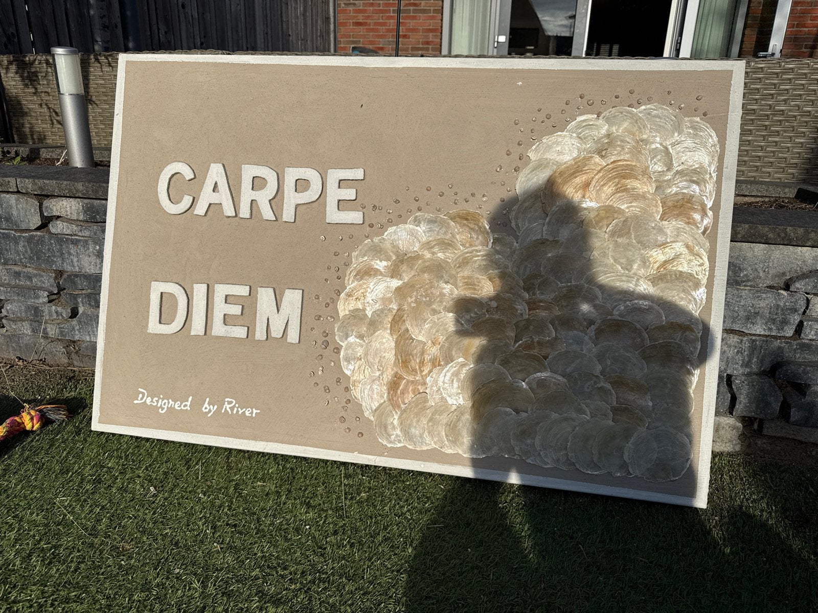 Uniek Carpe Diem Schilderij met Schelpen, Antiek en Kunst, Ophalen