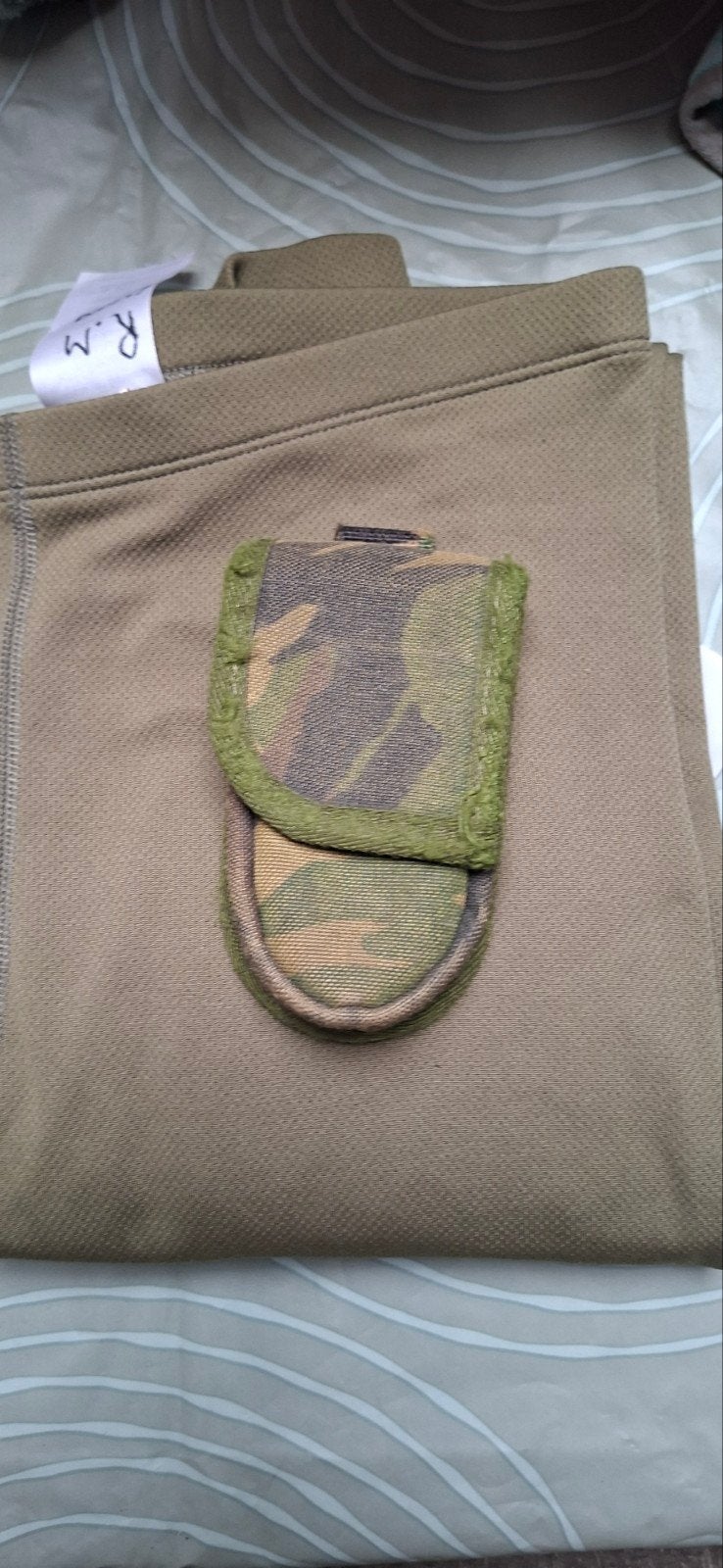 Defensie zakmes pouch woodland camouflage, Ophalen of Verzenden, Landmacht, Nederland