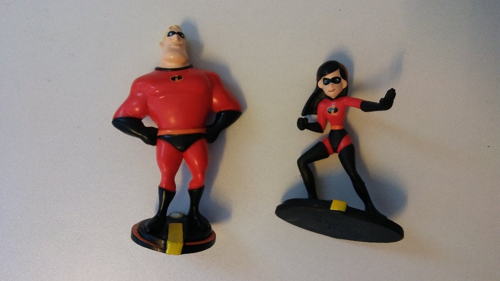 The Incredibles Disney tekenfilm pvc figuren setje Bullyland, Ophalen of Verzenden, Zo goed als nieuw