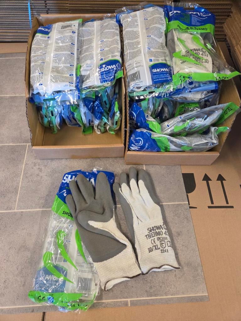 28 paar showa thermo 451 handschoenen maat xl, Ophalen of Verzenden, Nieuw, Overige typen