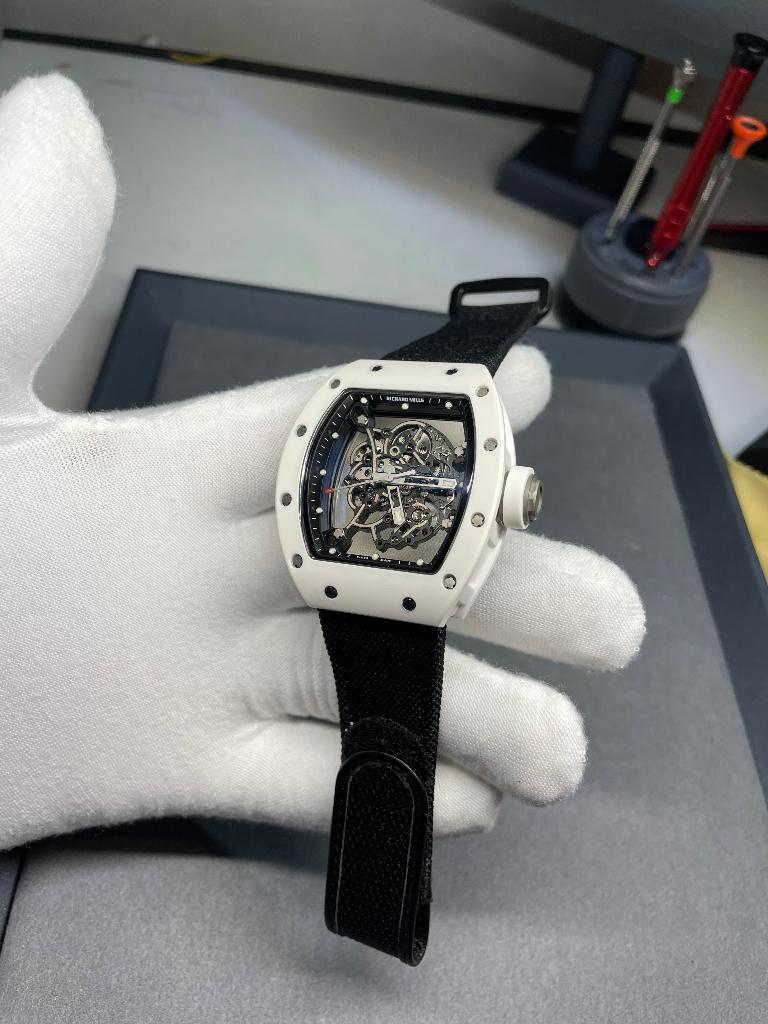 Richard mille 055 bubba waston klittenband, Sieraden, Tassen en Uiterlijk, Sporthorloges, Nieuw, Android, Zwart, Ophalen of Verzenden