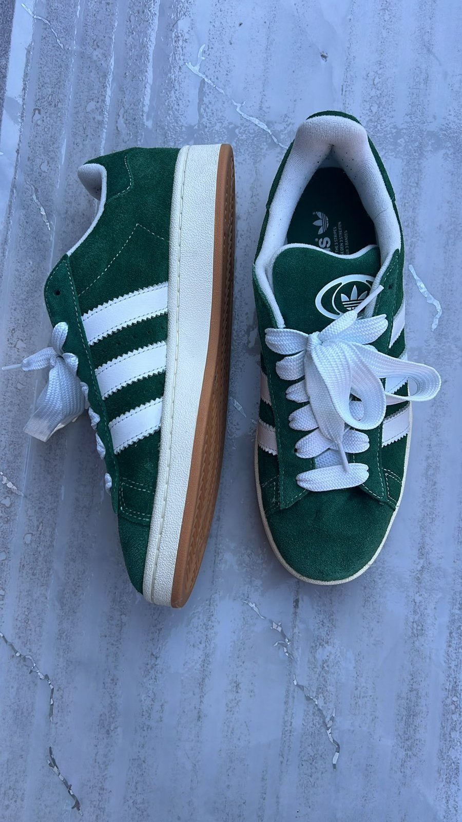 adidas Campus 00s Groen/wit, Ophalen, Jongen of Meisje, Schoenen, Zo goed als nieuw