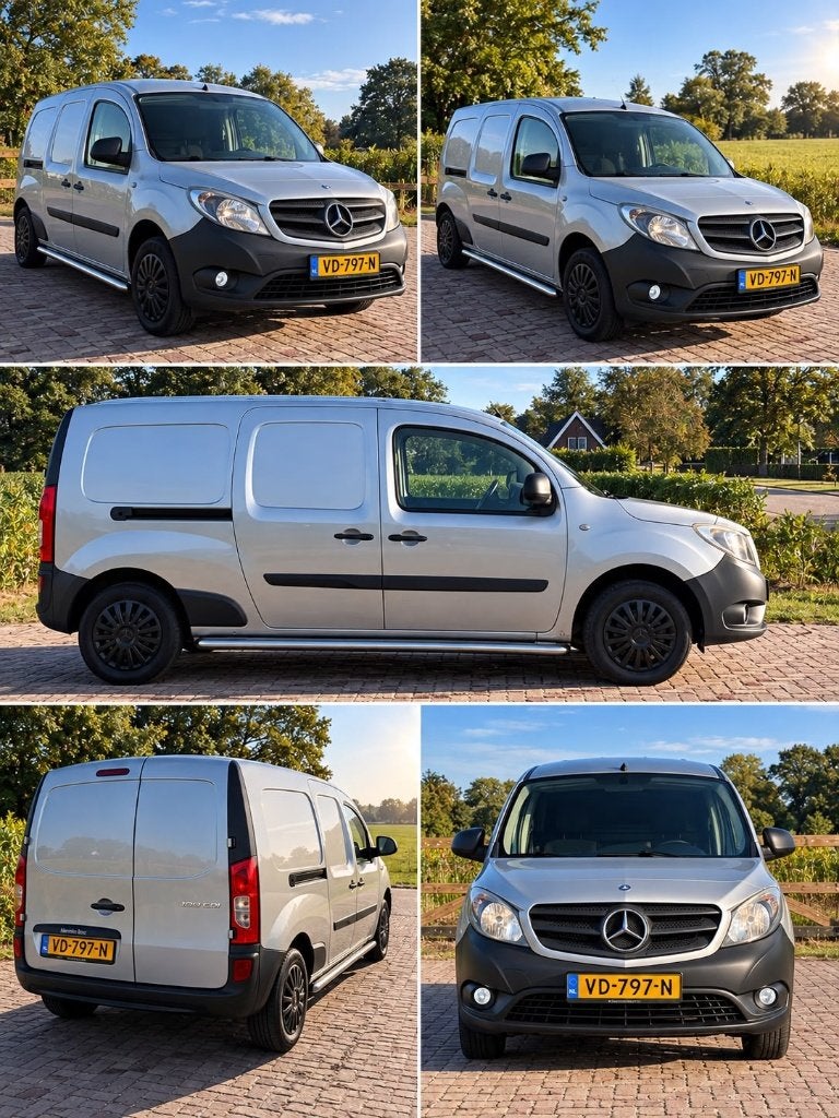 Mercedes-Benz Citan 1.5 CDI 66KW 2013 Minicamper, 715 kg, Zilver of Grijs, Te koop, 1372 kg