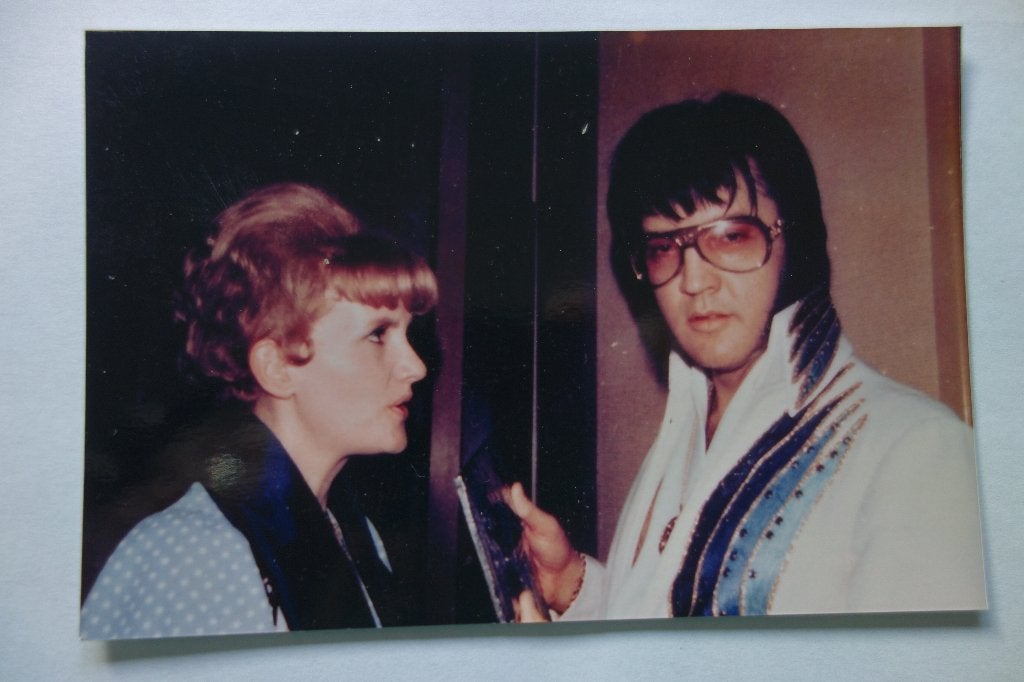 Elvis Presley foto, Verzamelen, Ophalen of Verzenden, Zo goed als nieuw, Foto of Kaart