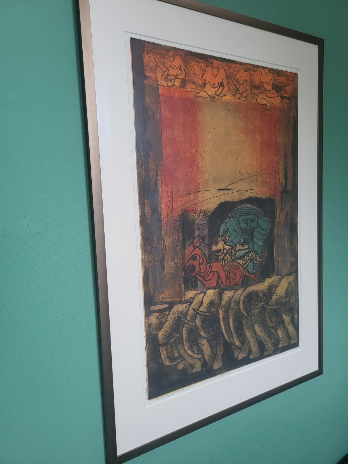 Ru van Rossem Olifantenverschrikker, Ophalen, 81 cm, 105 cm, 1950 - 1999