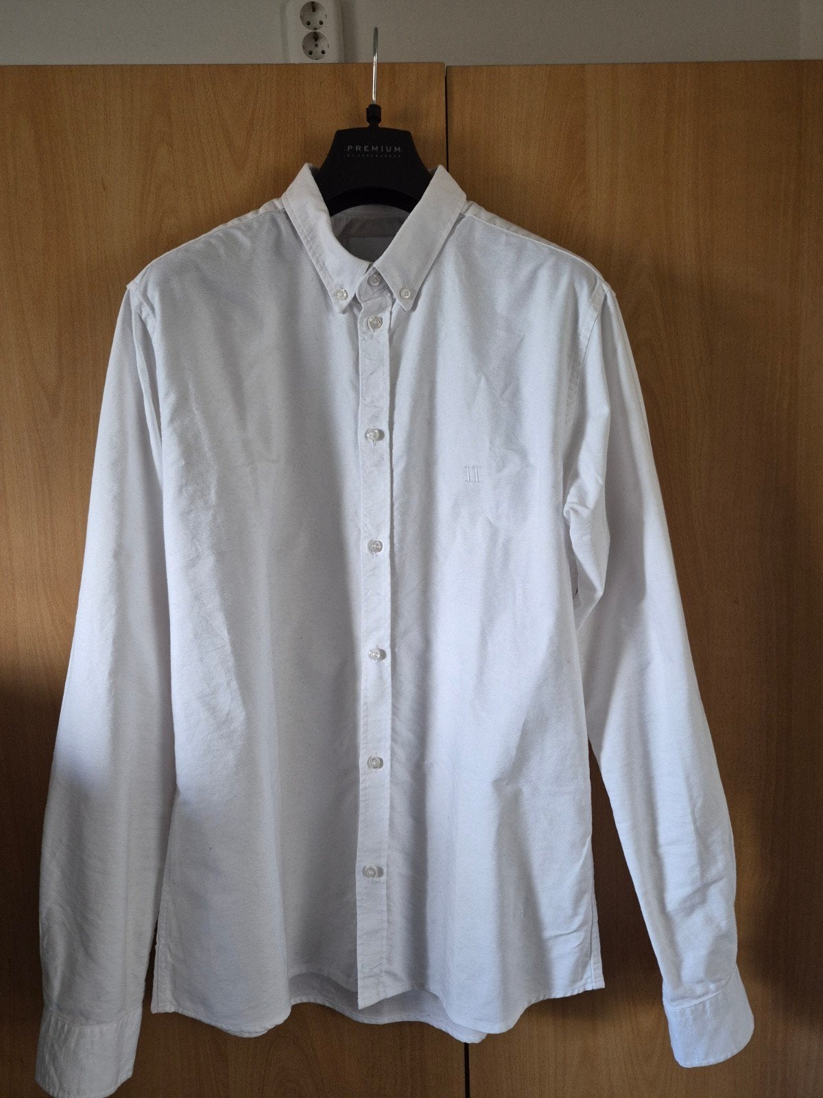Les Deux wit overhemd - Maat M, Kleding | Heren, Ophalen, Wit, Halswijdte 39/40 (M), Zo goed als nieuw