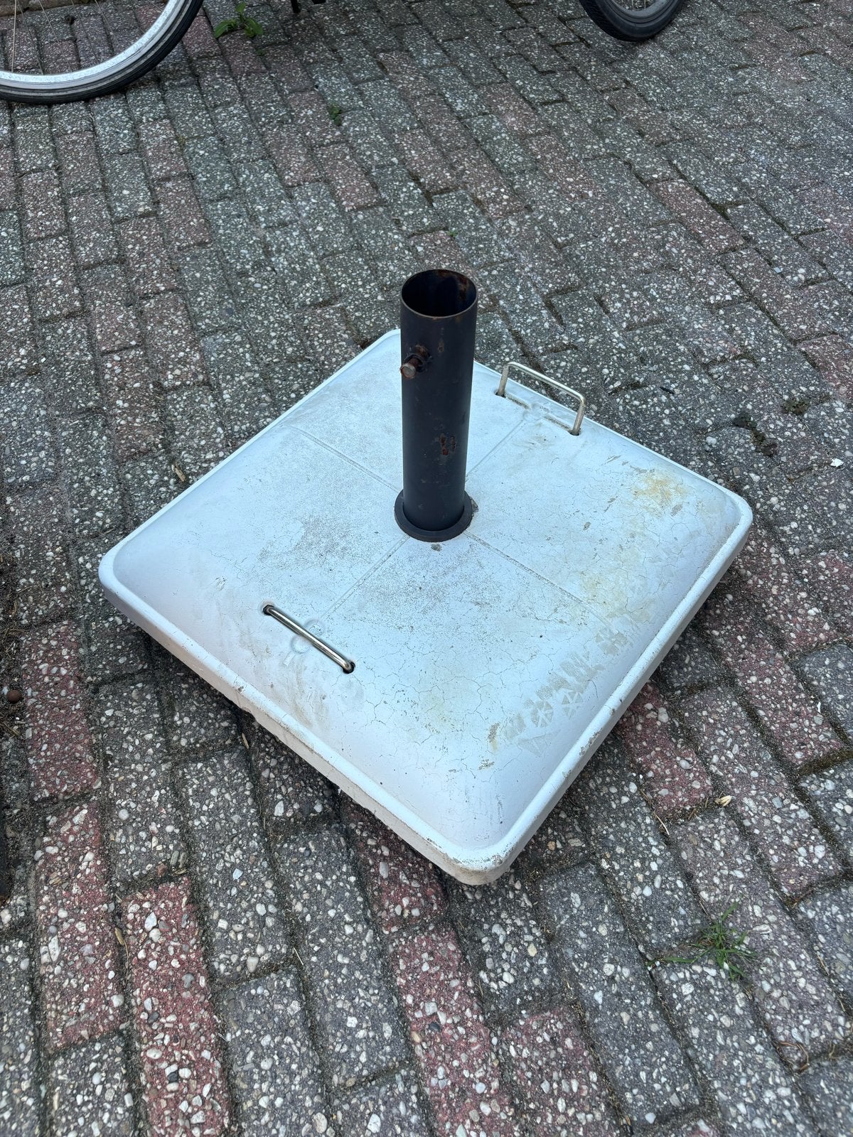 Parasolvoet met wielen - Gebruikt, Ophalen, Gebruikt, Parasolvoet