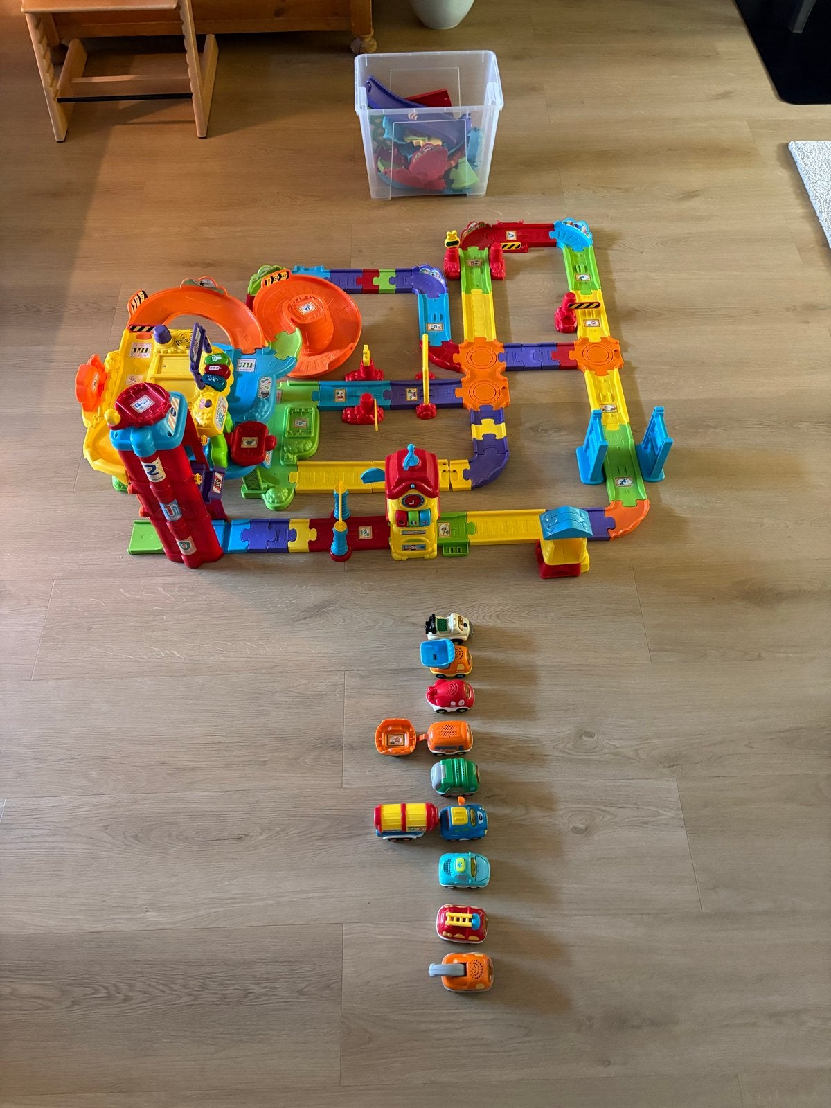 VTech Toet Toet Auto's Garage en Baanset met 10 auto's, Ophalen, Gebruikt