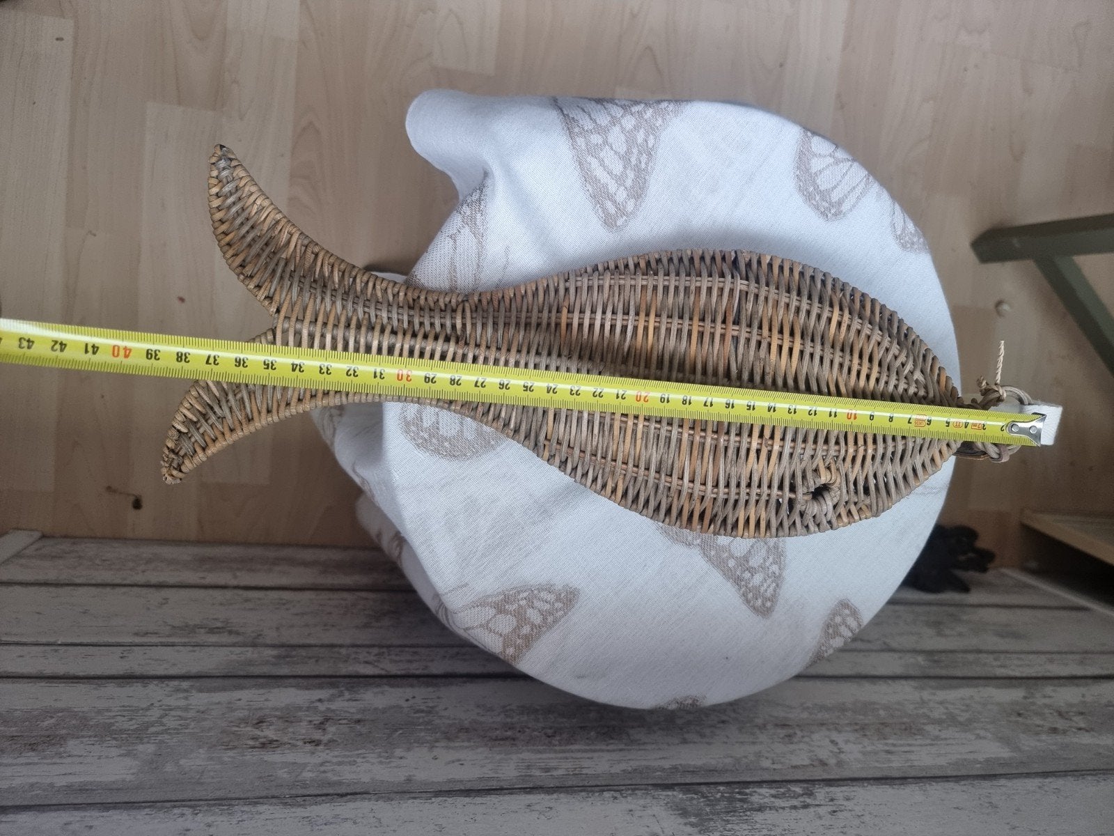 riviera maison rattan  vis - Wanddecoratie, Gebruikt, Ophalen of Verzenden, Landelijk, Natuurlijk materiaal