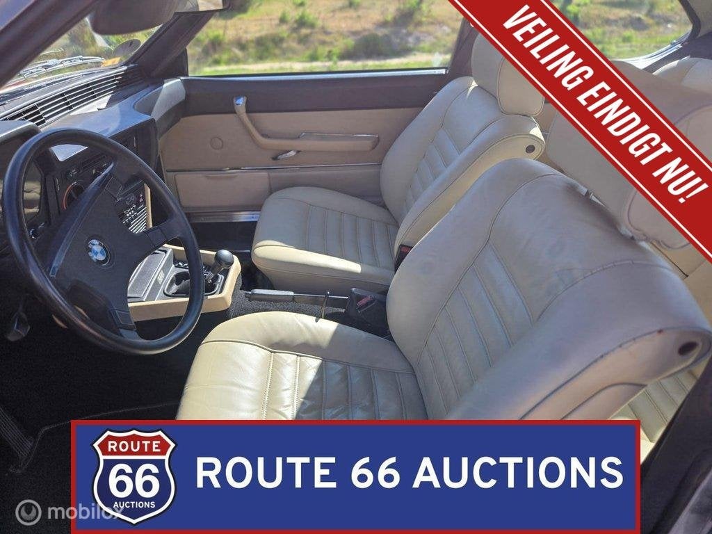 BMW 635 CSi | 1980 | Route 66 Auctions, Auto's, Overige carrosserieën, Zwart, Bedrijf, Handgeschakeld