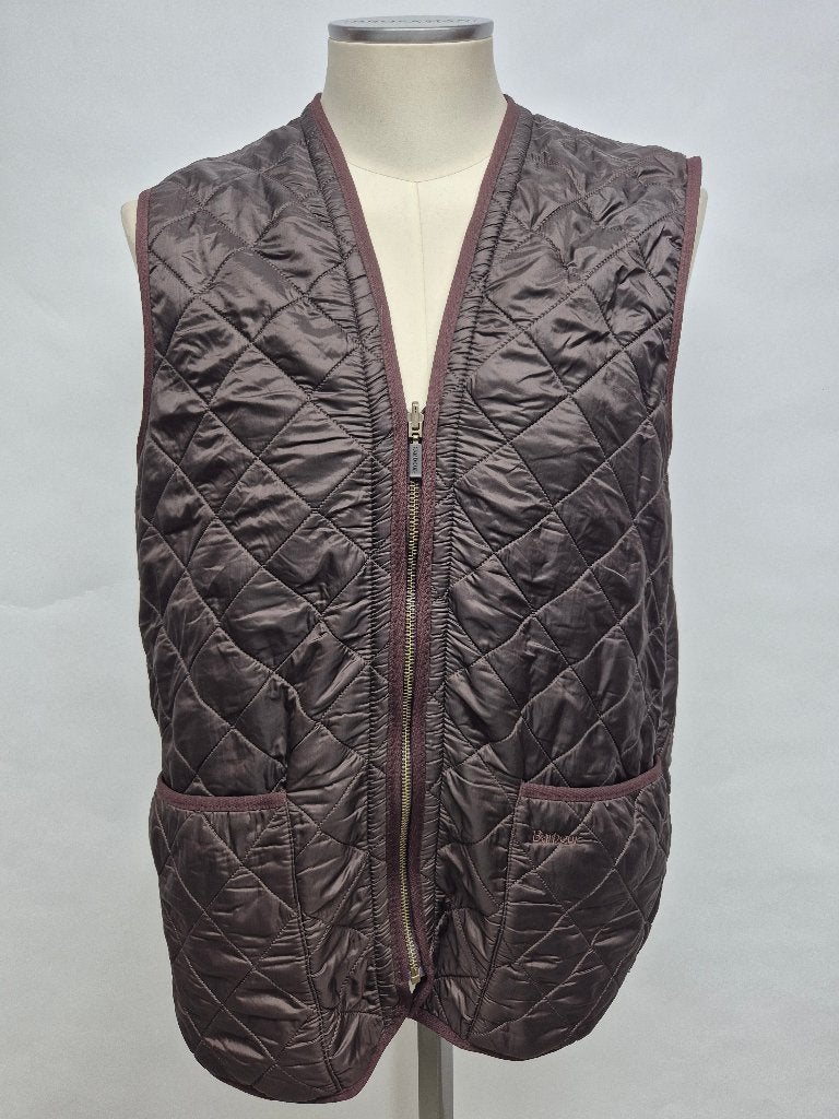 Barbour 'Polarquilt waistcoat zip in liner' voering Large, Kleding | Heren, Jassen | Winter, Maat 52/54 (L), Barbour, Bruin, Ophalen of Verzenden