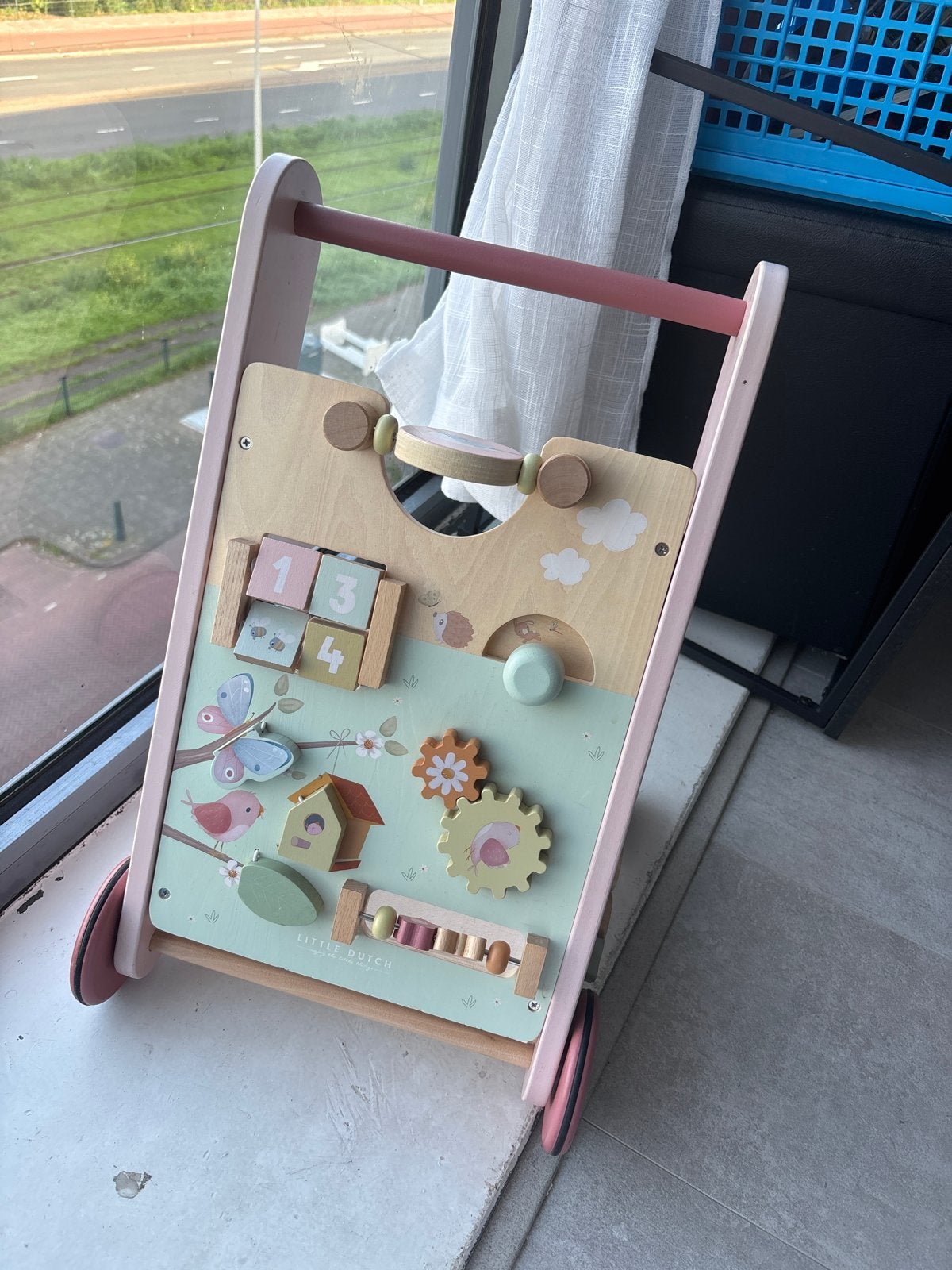 Little Dutch Houten Loopwagen - Zo goed als nieuw, Ophalen of Verzenden, Zo goed als nieuw, Overige typen, Met wieltjes