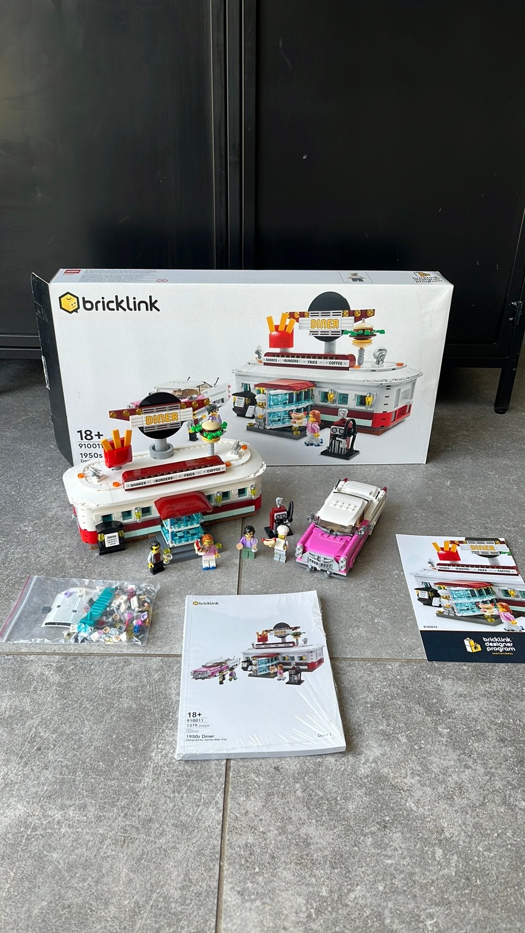 Lego Bricklink 910011 1950s Diner, Ophalen, Zo goed als nieuw, Complete set, Lego