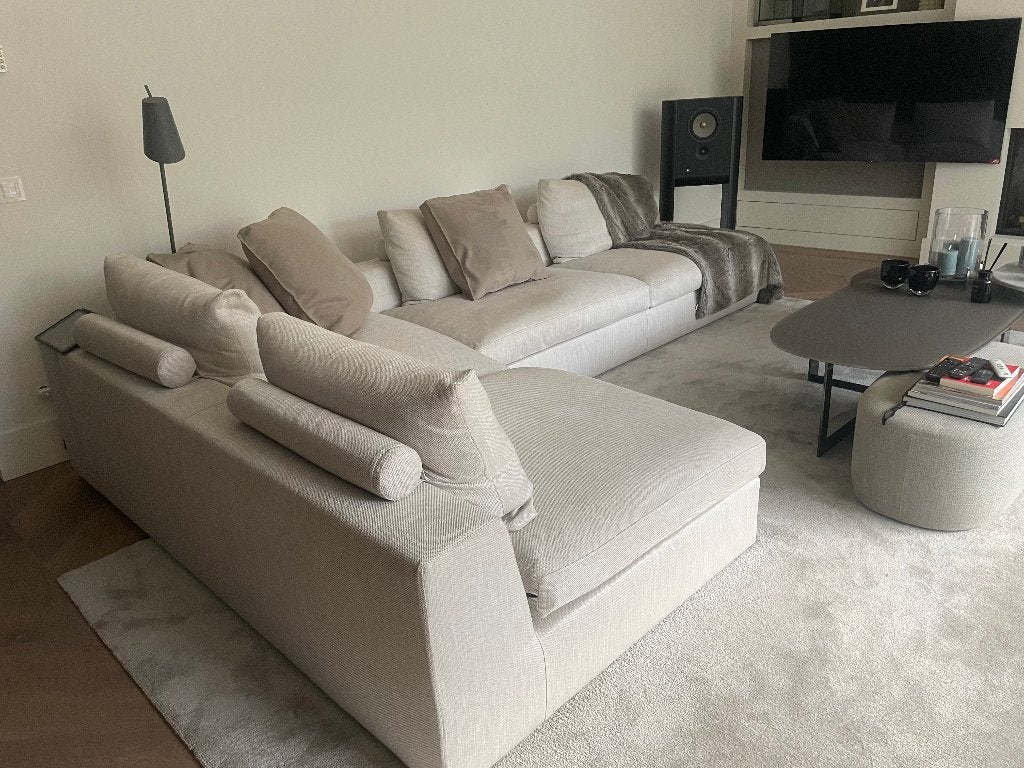 Flexteam Extra Norman design hoekbank modulair, Ophalen, Zo goed als nieuw, Stof, Stijlvol en tijdloos