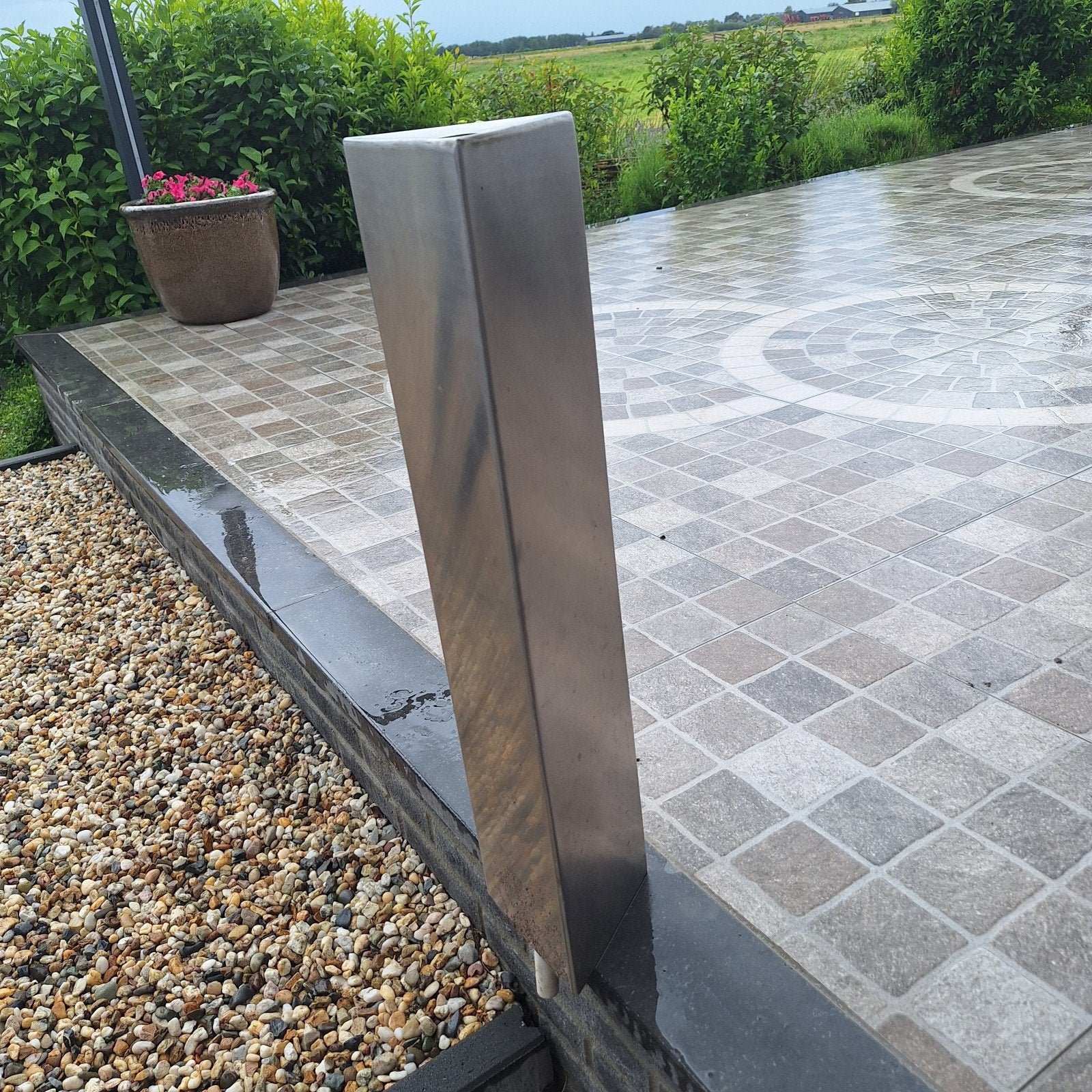 RVS Waterval voor Vijver of Zwembad, Tuin en Terras, Ophalen of Verzenden, Gebruikt, Overige typen