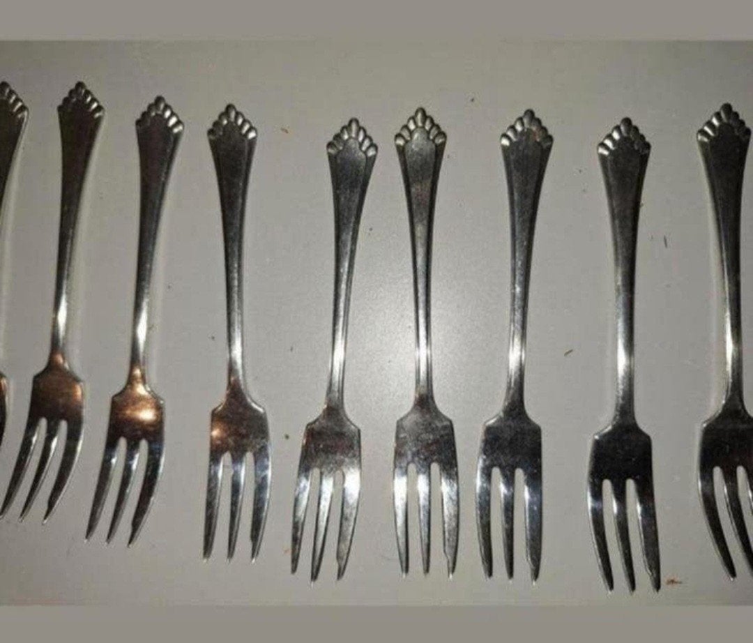 9 Gero Zilmeta gebaksvorkjes, Antiek en Kunst, Ophalen of Verzenden
