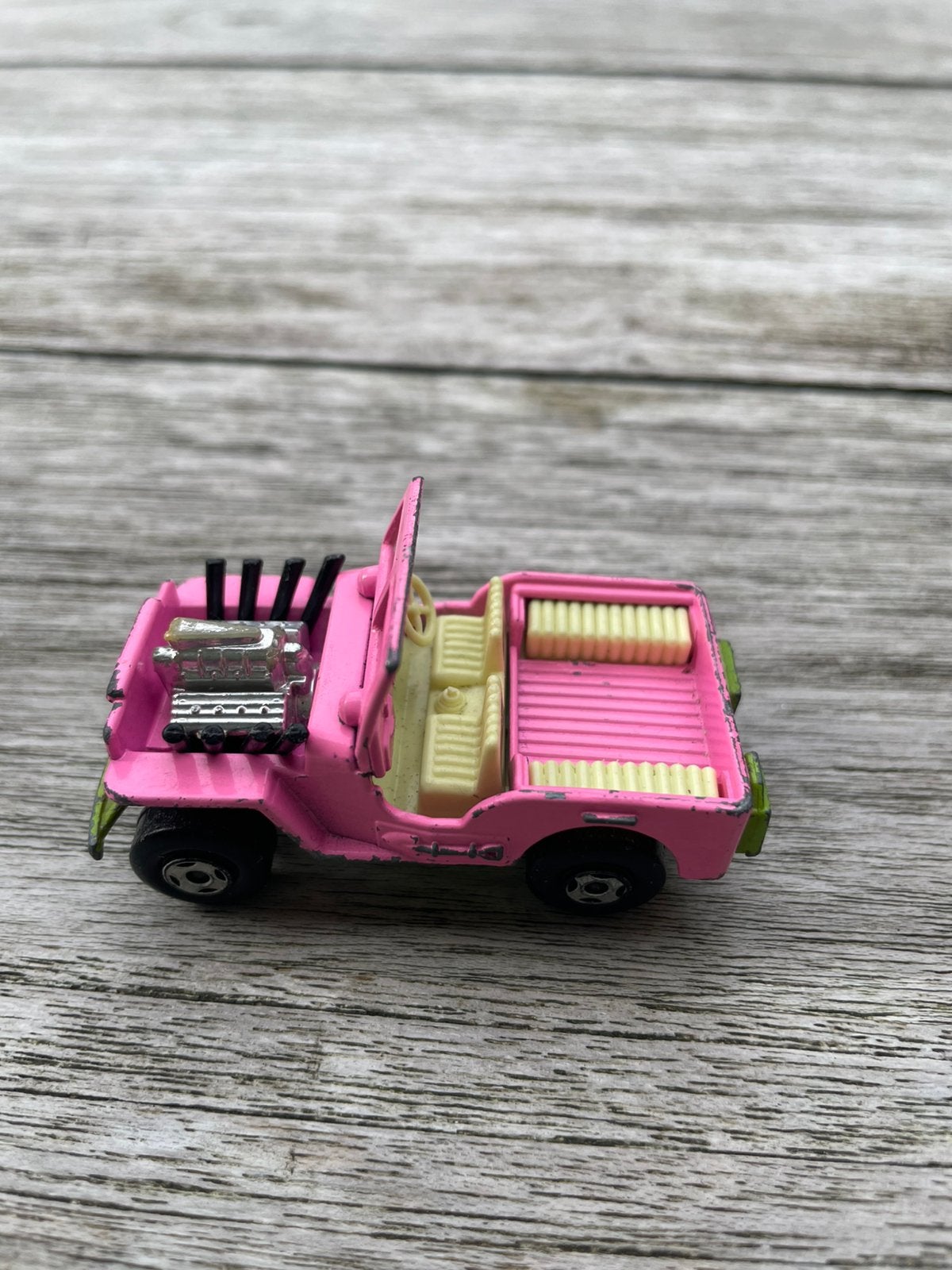Matchbox Superfast nr2 Jeep Hot Rod rose, Ophalen of Verzenden, Gebruikt, Overige typen