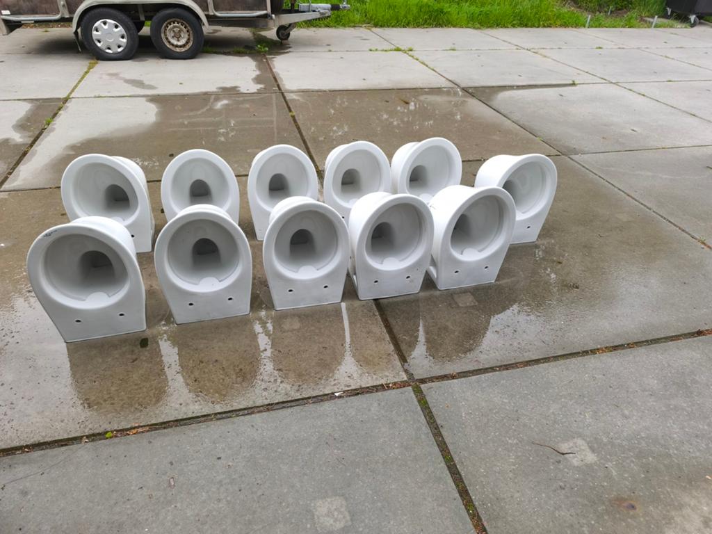 Wandcloset Rimfree 53cm diep, Ophalen, Zo goed als nieuw, Toilet