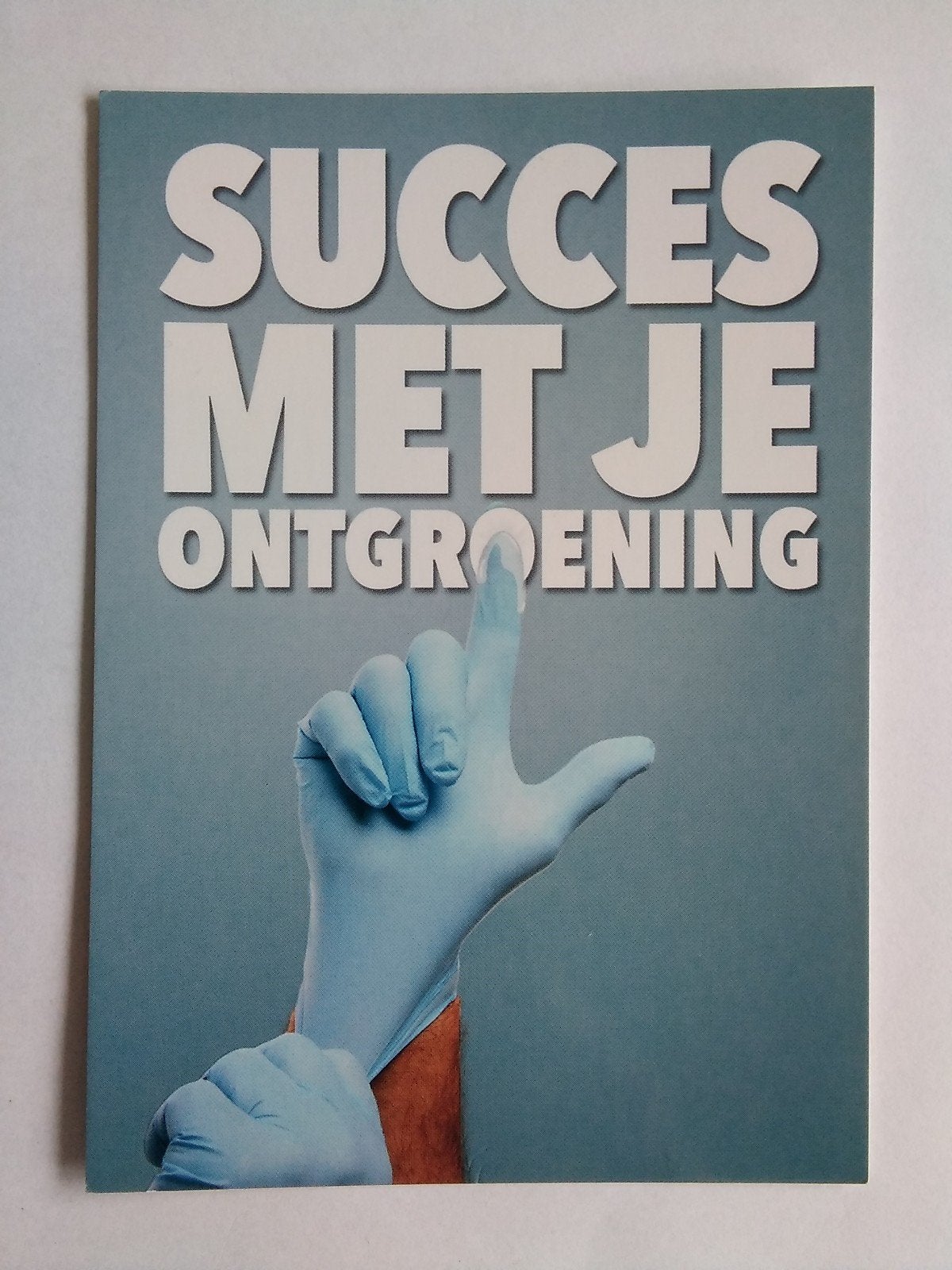 Ansichtkaart Succes met je ontgroening, Verzenden