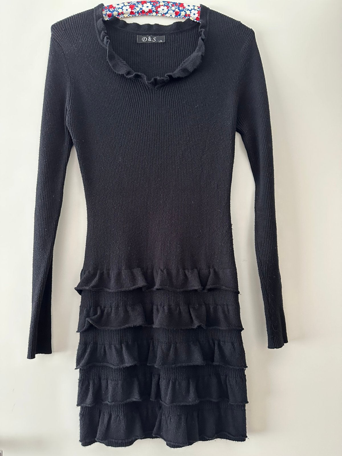 Dames jurk (wool/kashmir…, Kleding | Dames, Ophalen, Zo goed als nieuw, Zwart