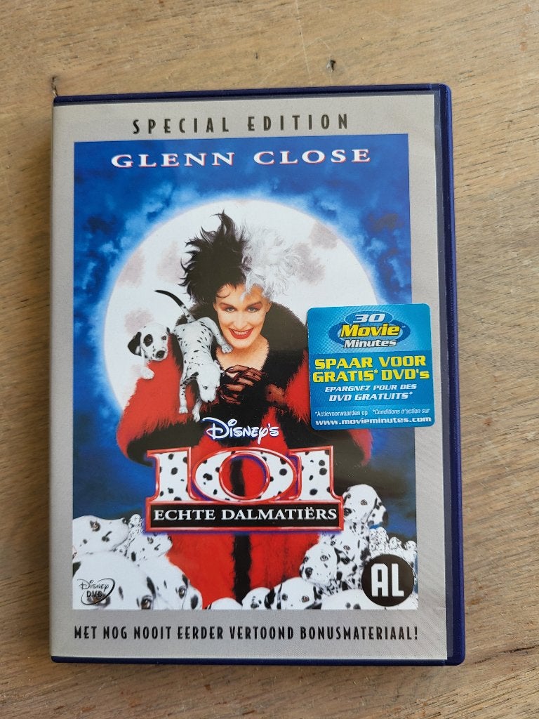 DVD 101 echte dalmatiers Disney, Alle leeftijden, Ophalen of Verzenden, Zo goed als nieuw