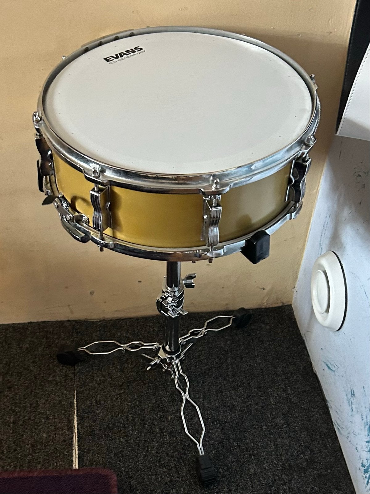 14”x5” Vintage Messing Snare Drum - Zware Kwaliteit, Gebruikt, 1722ea 231, DropShopDrums, Ophalen of Verzenden