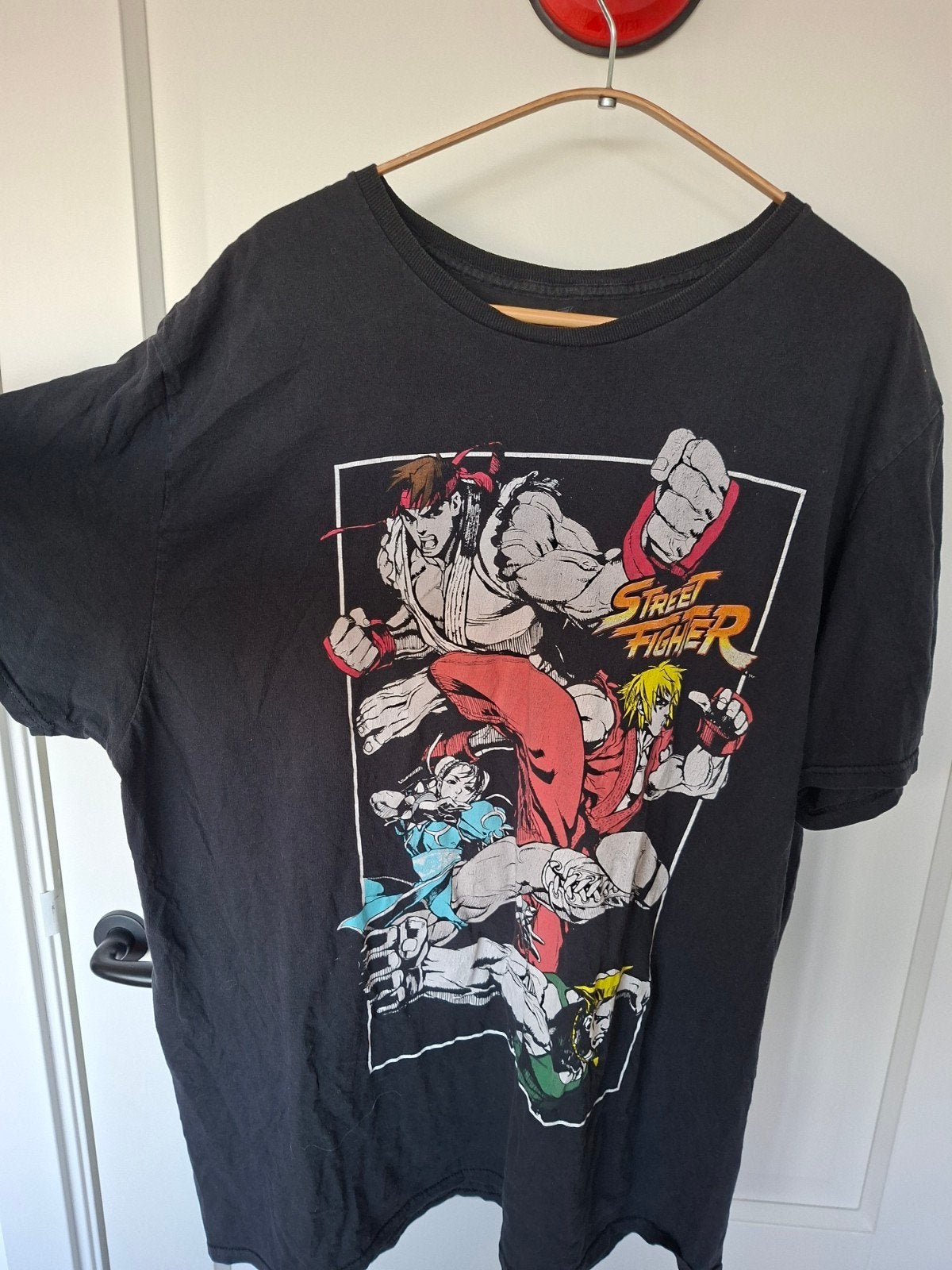 Street Fighter T-shirt Zwart Maat 3XL, Verzenden, Zwart, Overige maten, Gedragen