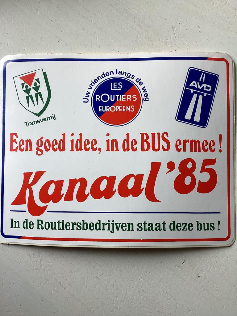 Sticker Les Routiers Européens, Verzenden, Zo goed als nieuw