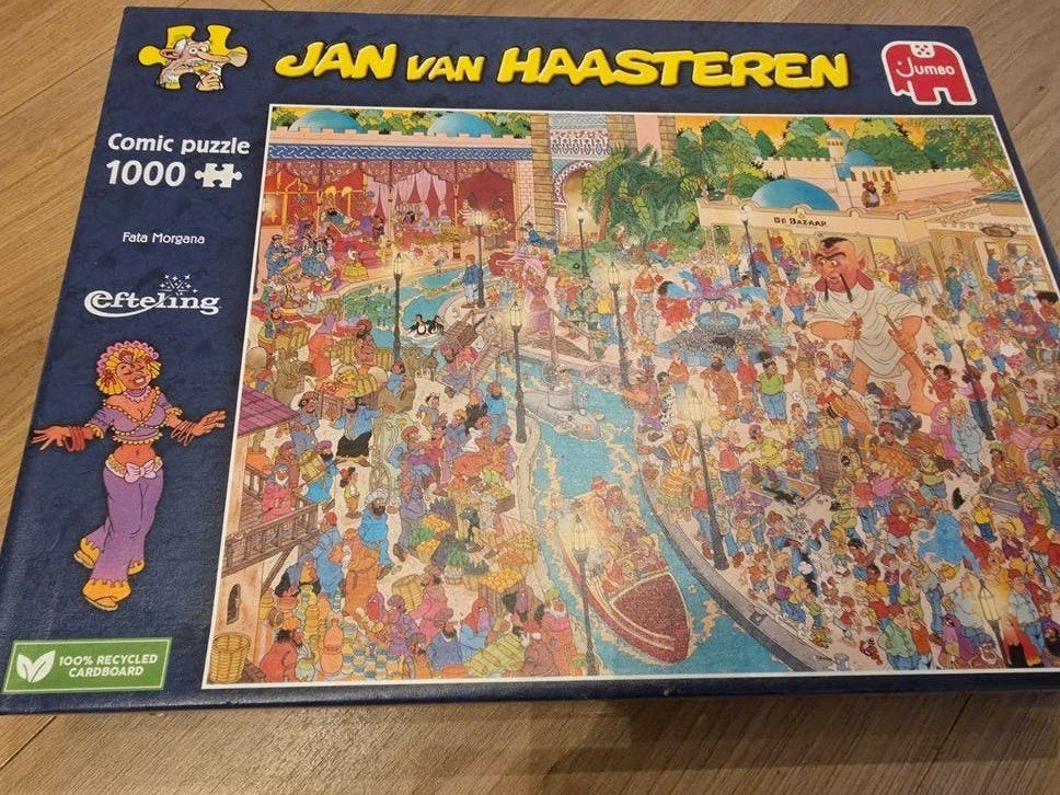 Jan van Haasteren Efteling Fata Morgana Puzzel 1000 stukjes, Ophalen, 500 t/m 1500 stukjes, Gebruikt, Legpuzzel