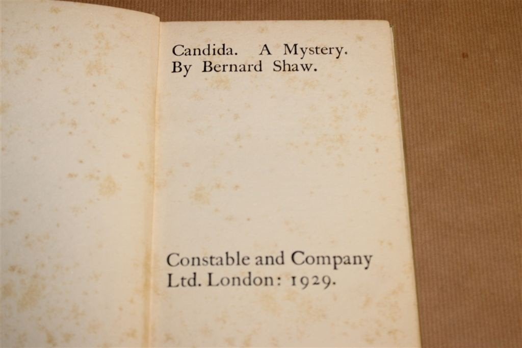 Candida — A Mystery [Bernard Shaw, 1929], Boeken, Ophalen of Verzenden, Gelezen