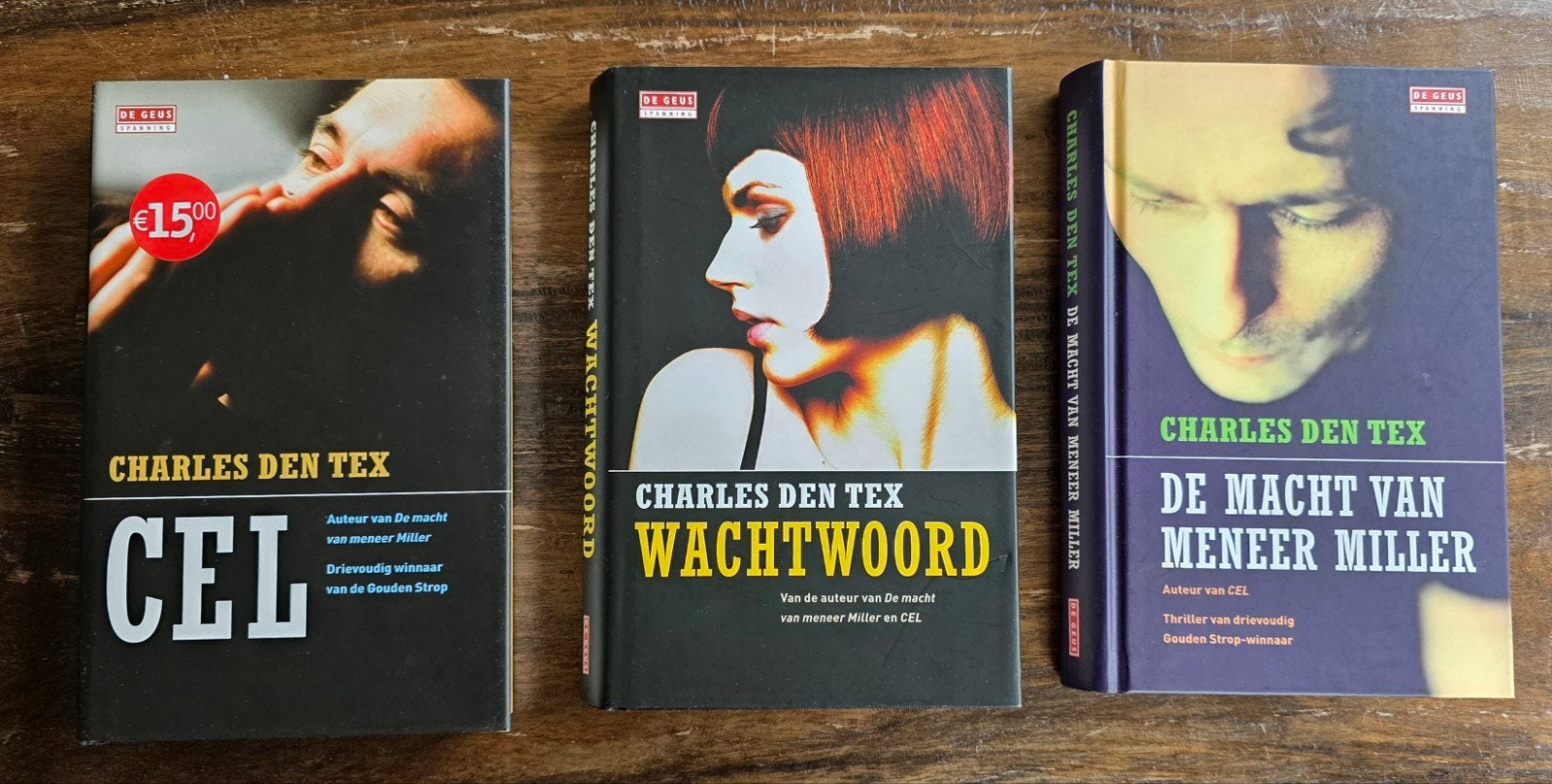 Set 3x Charles den Tex Thriller Boeken, Boeken, Ophalen of Verzenden, Zo goed als nieuw
