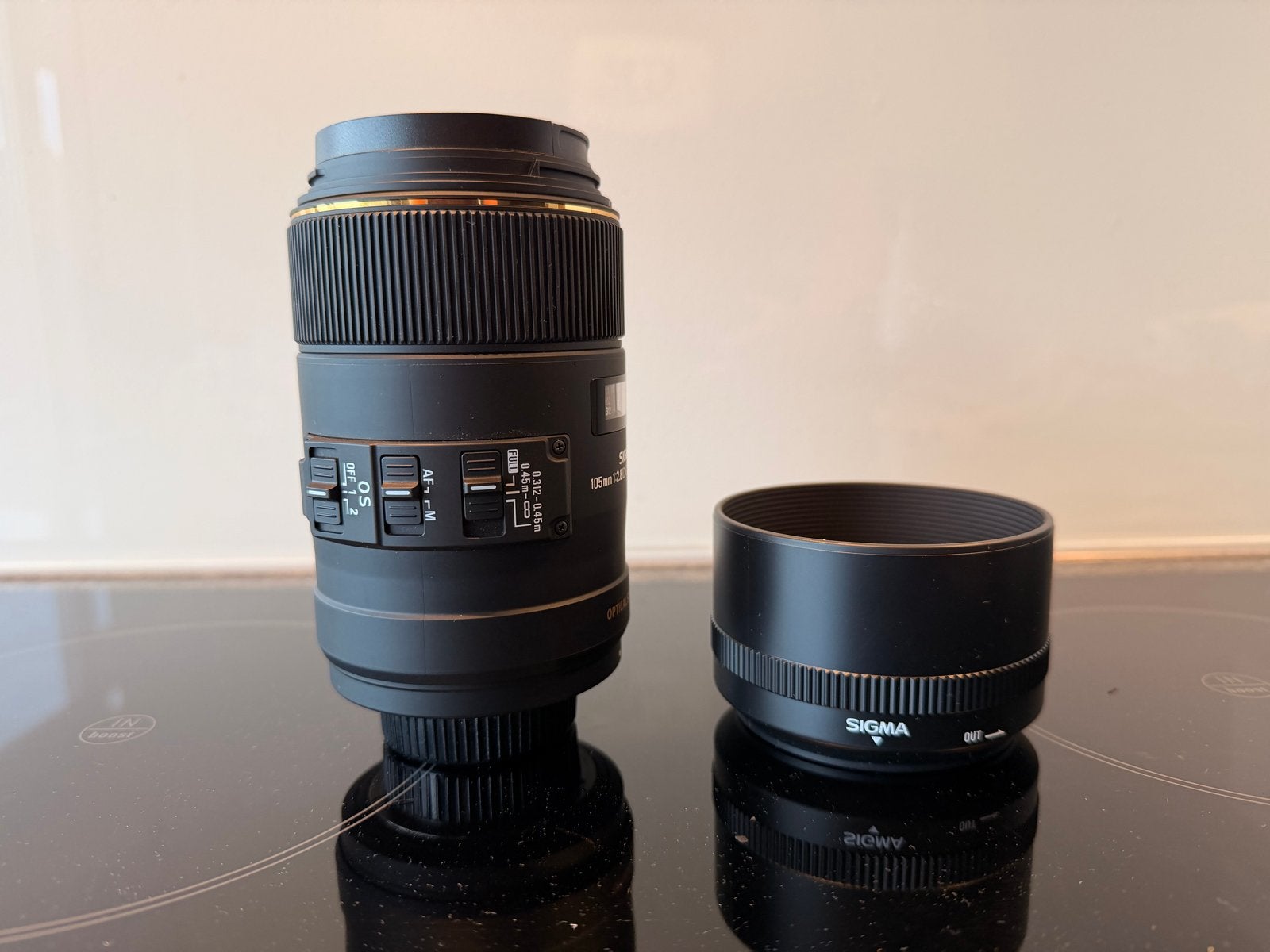 Sigma 105mm f/2.8 DG OS HSM Macro Lens, Audio, Tv en Foto, Fotografie | Lenzen en Objectieven, Ophalen, Sigma, Autofocus, Macrolens